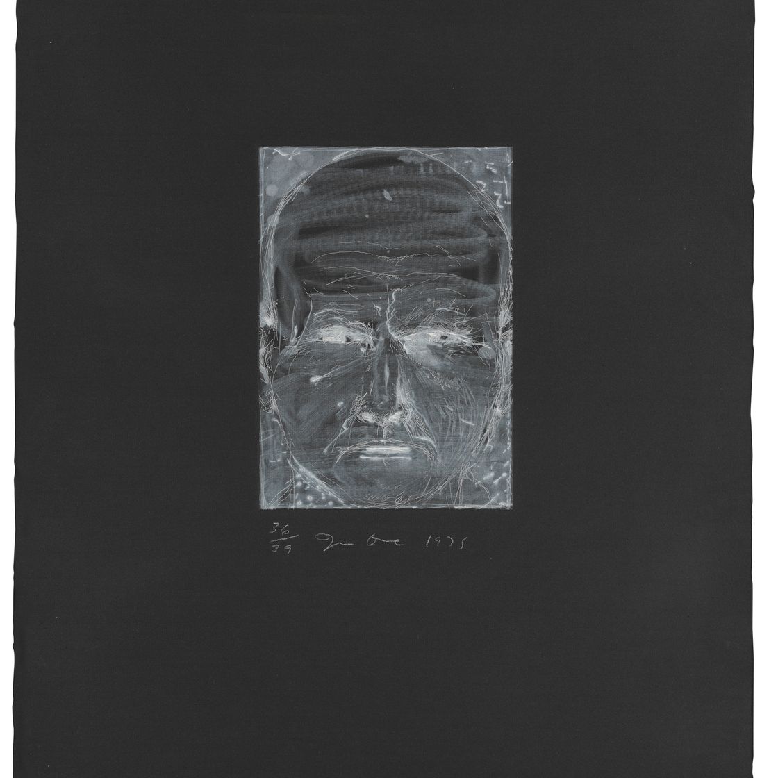 Jim Dine — Автопортрет как негатив