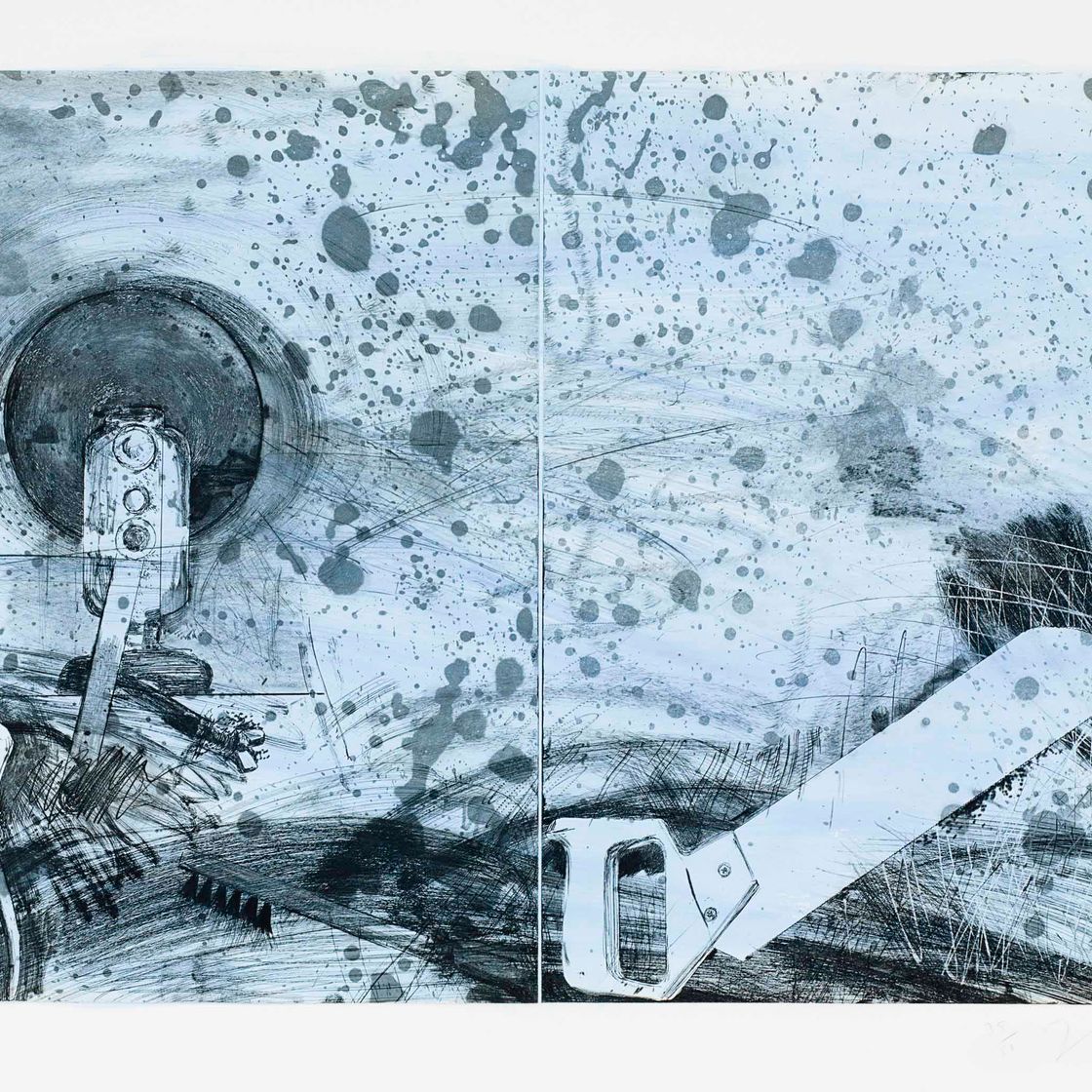 Jim Dine — Новые французские инструменты, бульвар Виктора, 5, Голубое небо