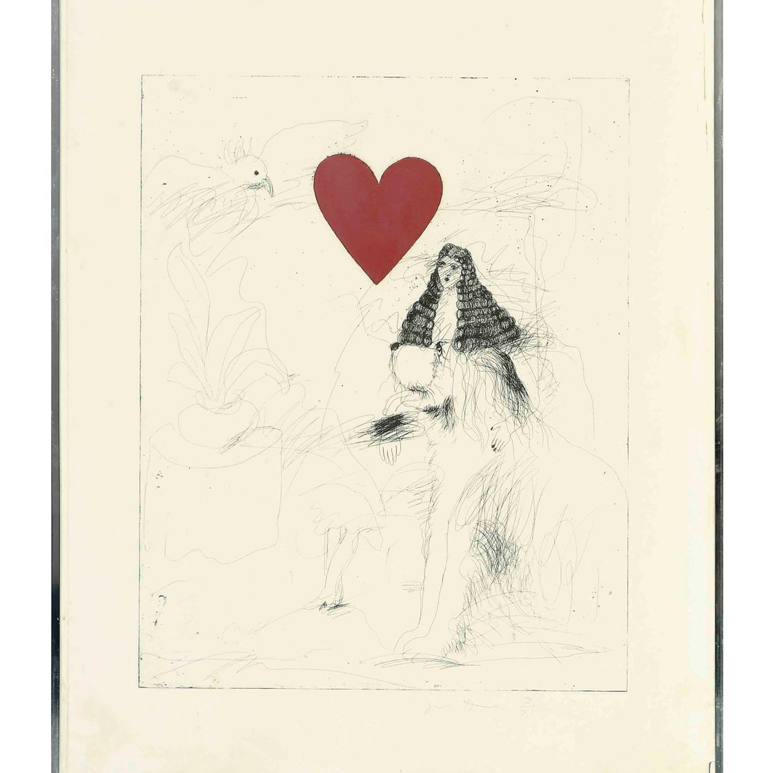 Jim Dine — Девочка и ее собака I (Кренс, 36)
