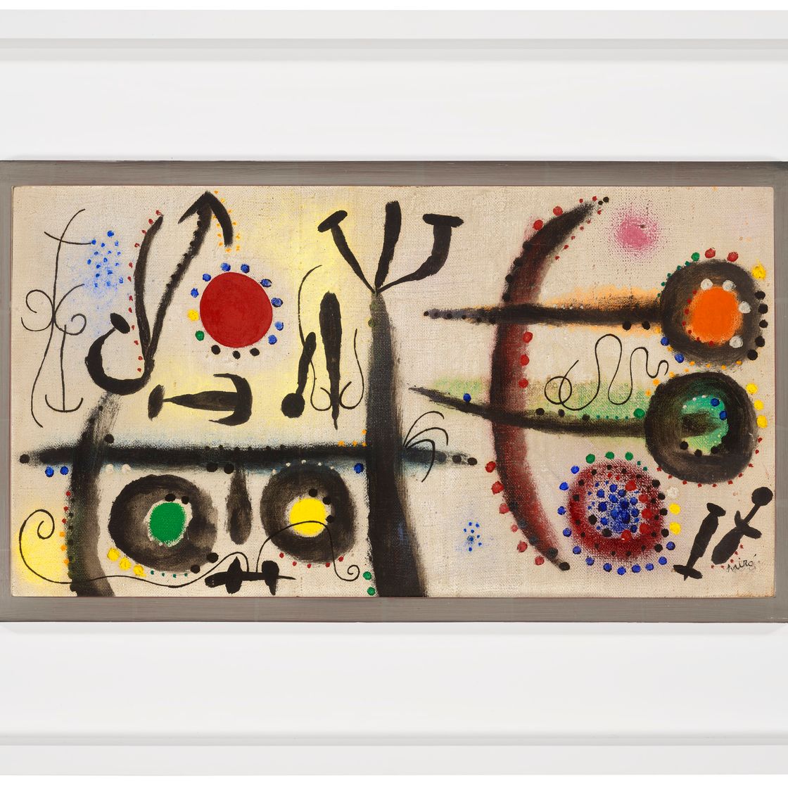 Joan Miró — Змеиное сияние над лазурным парсемом из флешей, изображение 2