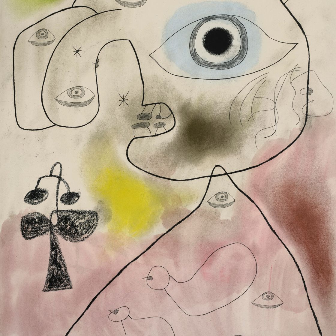 Joan Miró — Женщина, изюминка, этуаль, изображение 1