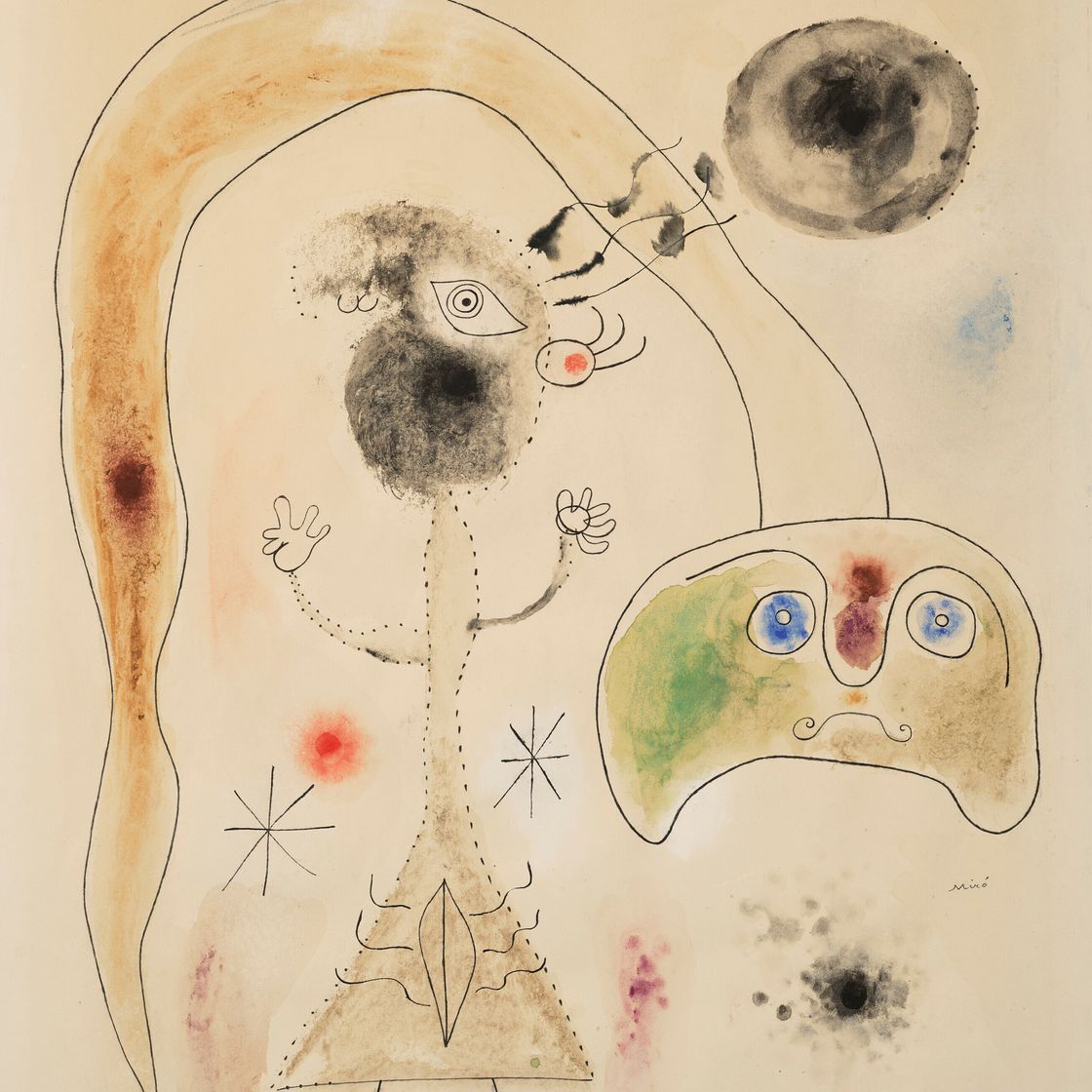 Joan Miró — Женщина, змея, этуаль, изображение 1