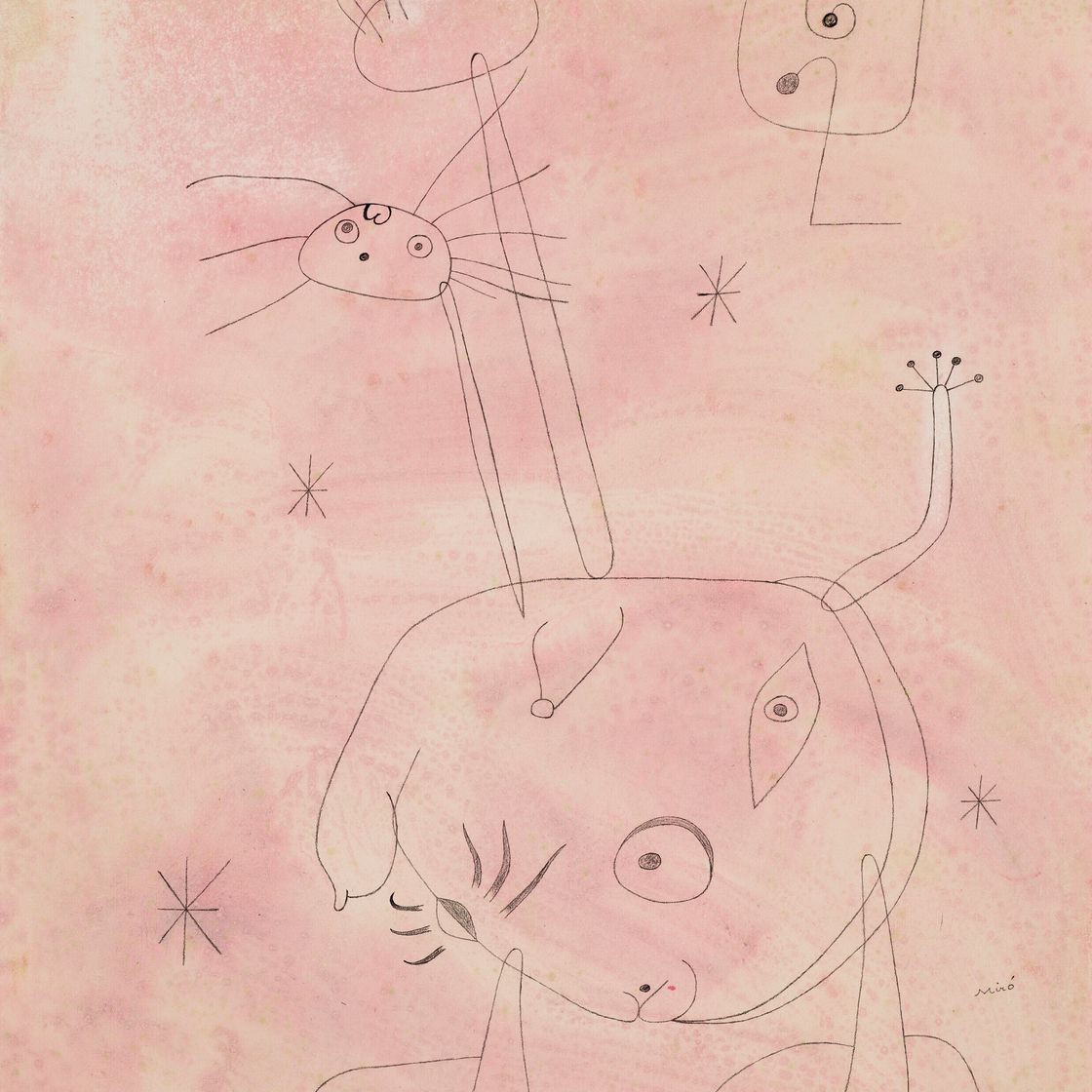 Joan Miró — Женщина, изюминка, этуаль, изображение 1