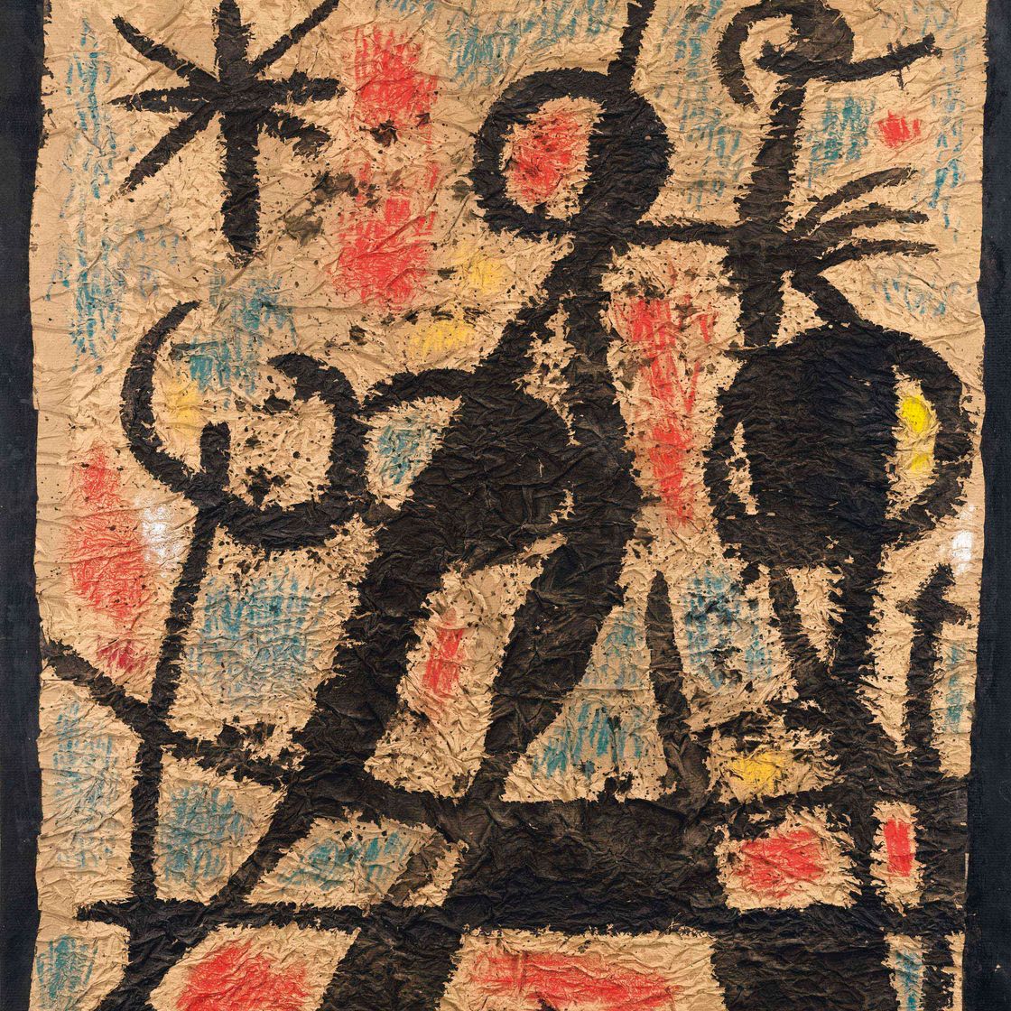 Joan Miró — Женщина в ночном танце