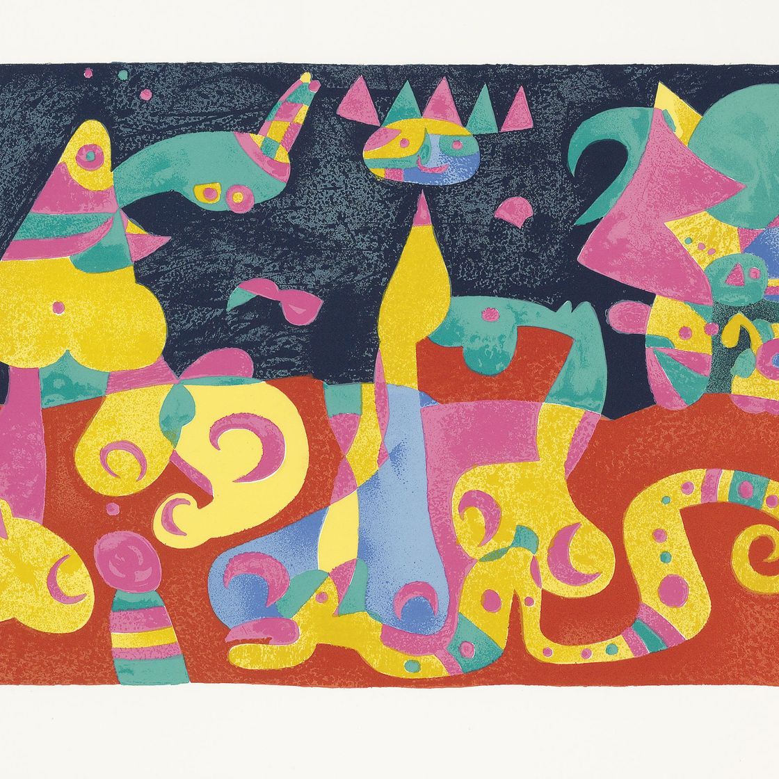 Joan Miró — "Сюиты для короля", редакция журнала "Tériade", Париж, 1966 (Т. 460-498; С. 108), изображение 2