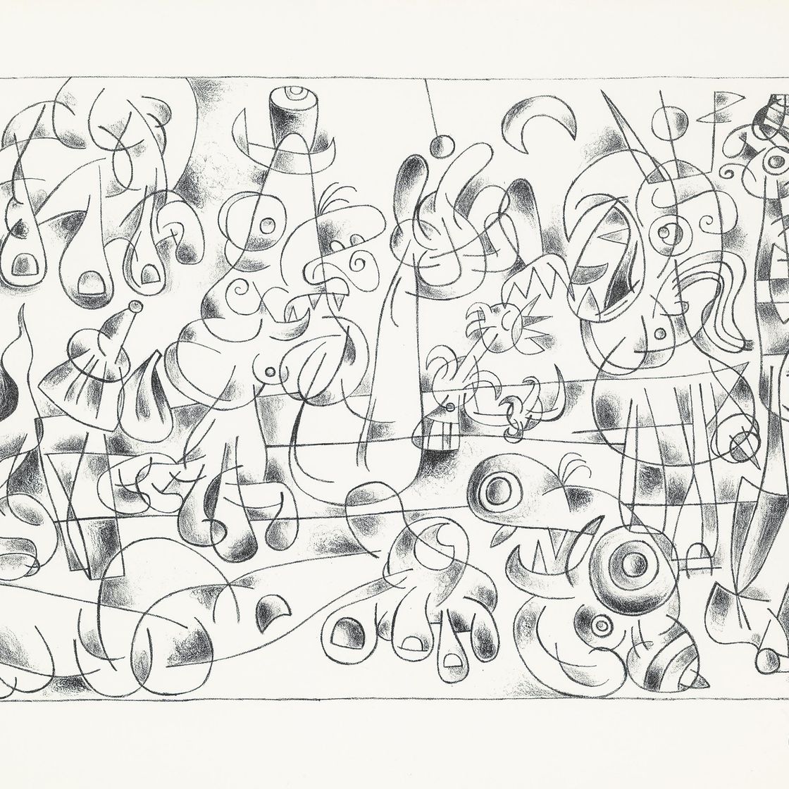 Joan Miró — "Сюиты для короля", редакция журнала "Tériade", Париж, 1966 (Т. 460-498; С. 108), изображение 4