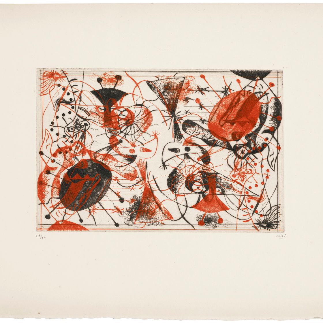 Joan Miró — Черный цвет и румяна: одна тарелка