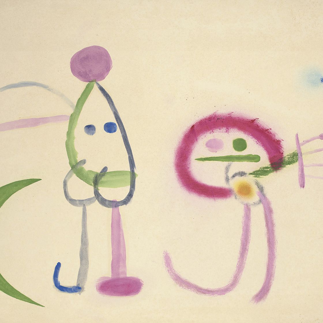 Joan Miró — Мужчина и женщина, рожденные луной
