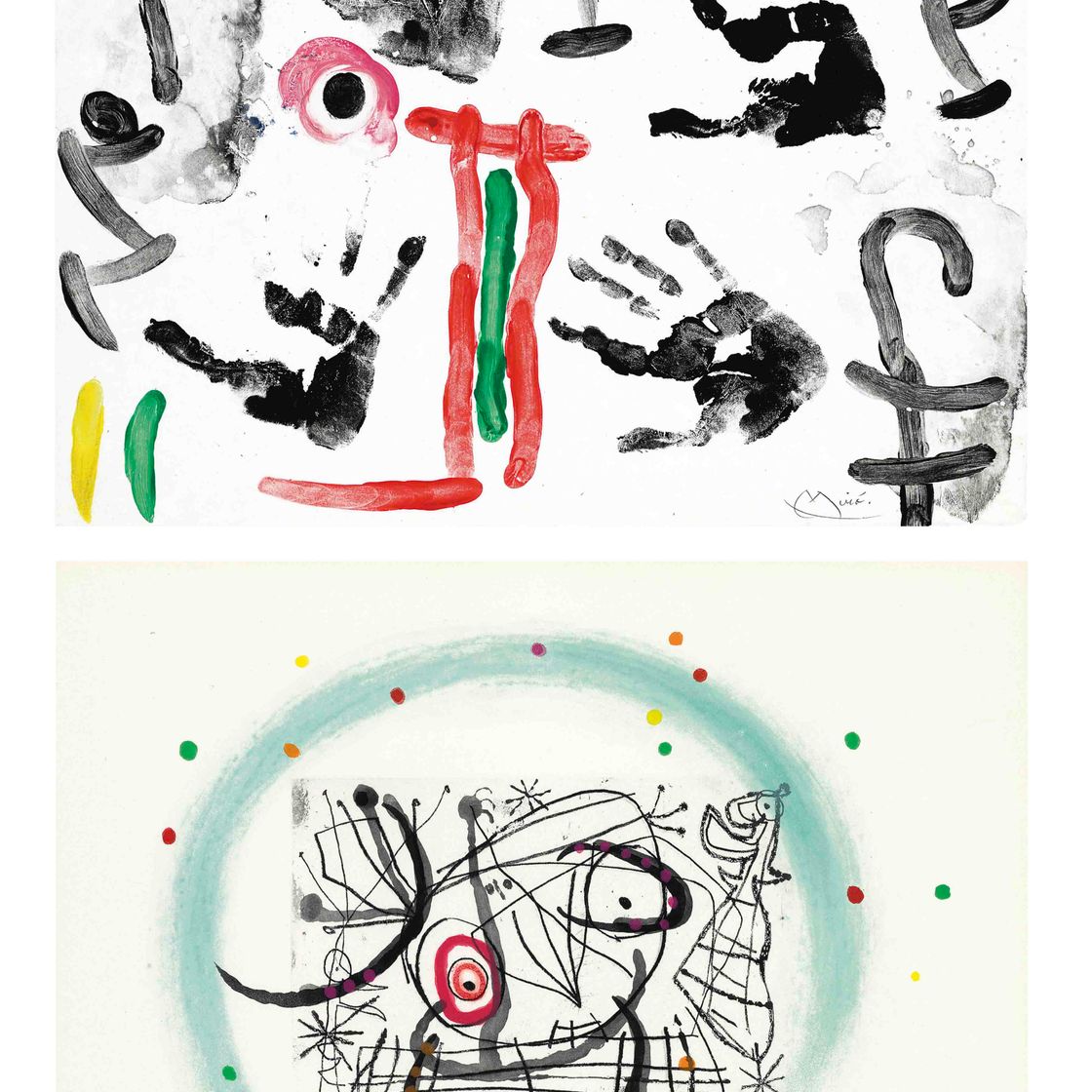 Joan Miró — Мишель Лейрис, "Трещины", главный редактор, Париж, 1969 (т. 463-77; С. 130)