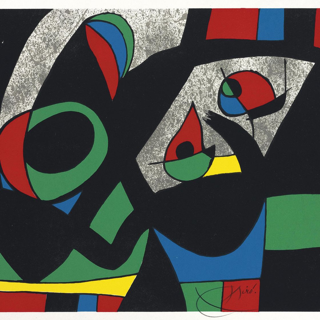 Joan Miró — Жоан Миро, "Лазарь с золотыми перьями", Луи Бродер, Париж, 1971 (М. 789-828; С. 148 книг), изображение 3