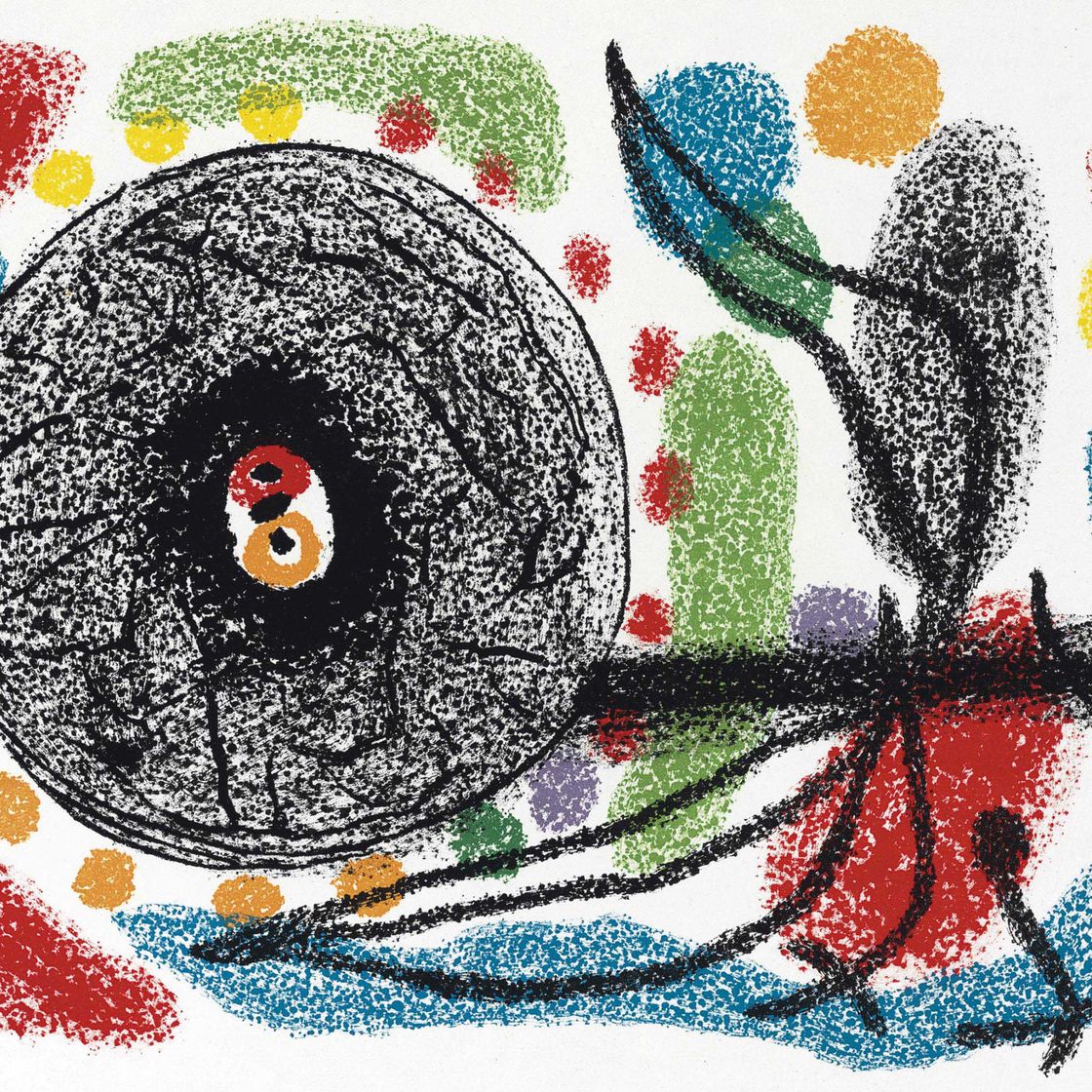 Joan Miró — Жоан Миро, "Лазарь с золотыми перьями", Луи Бродер, Париж, 1971 (М. 789-828; С. 148 книг), изображение 4