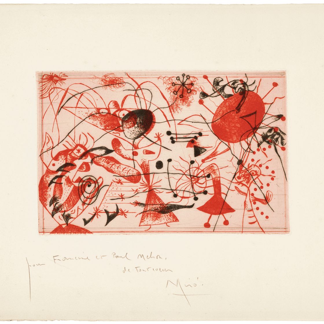Joan Miró — Черный цвет и румяна: одна тарелка