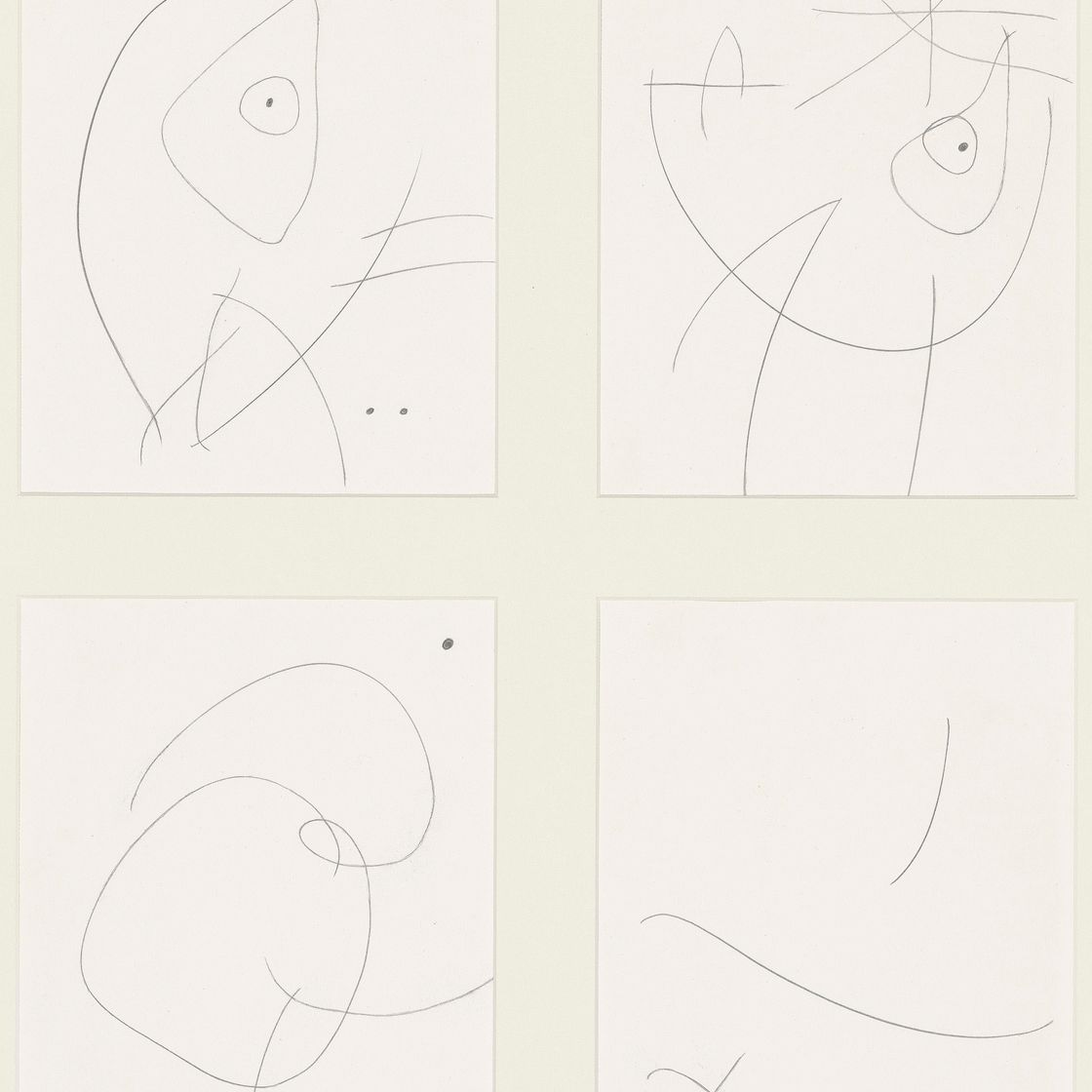 Joan Miró — Без названия (III, IV, VII и XIV)