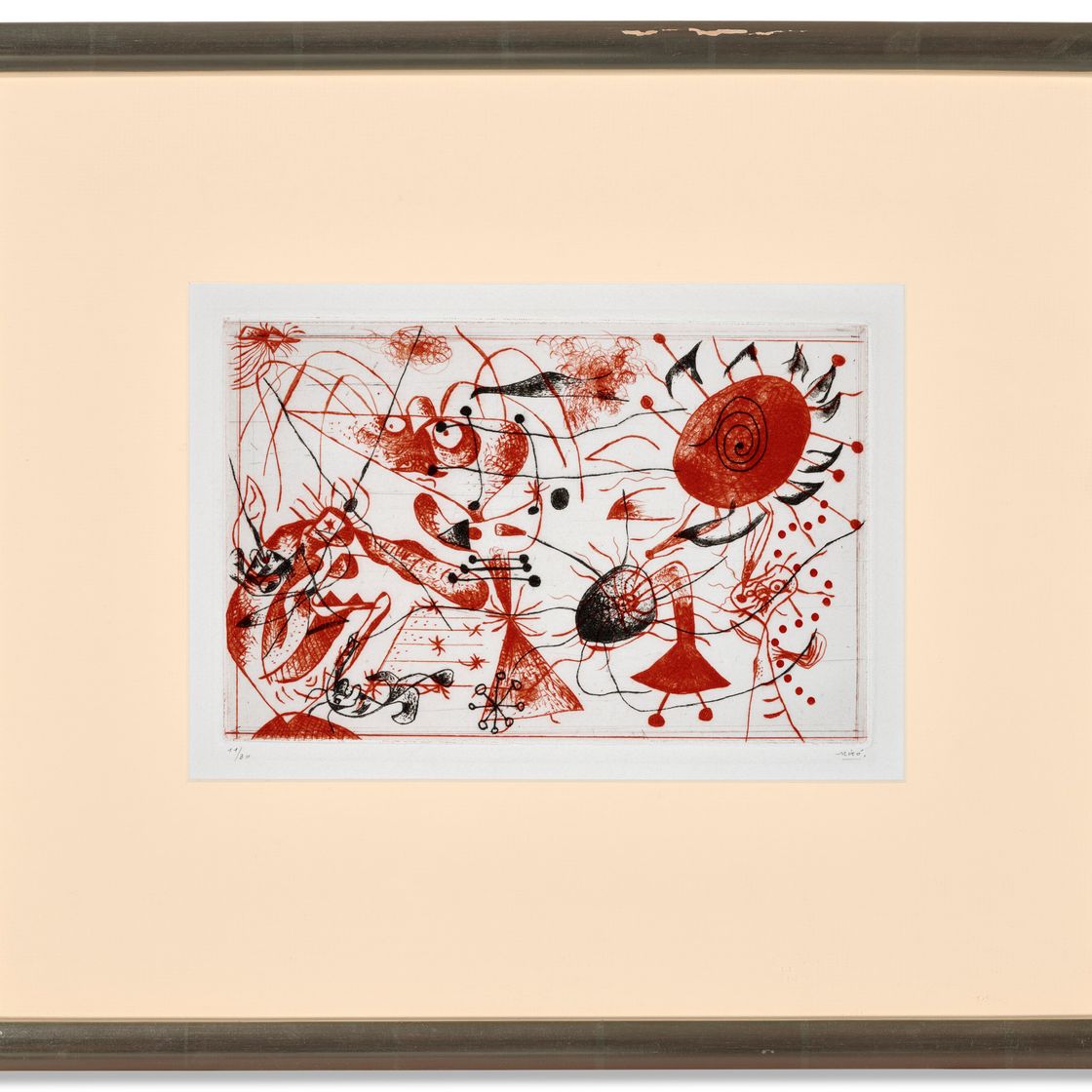 Joan Miró — Одна тарелка от: Série noire et rouge, изображение 2