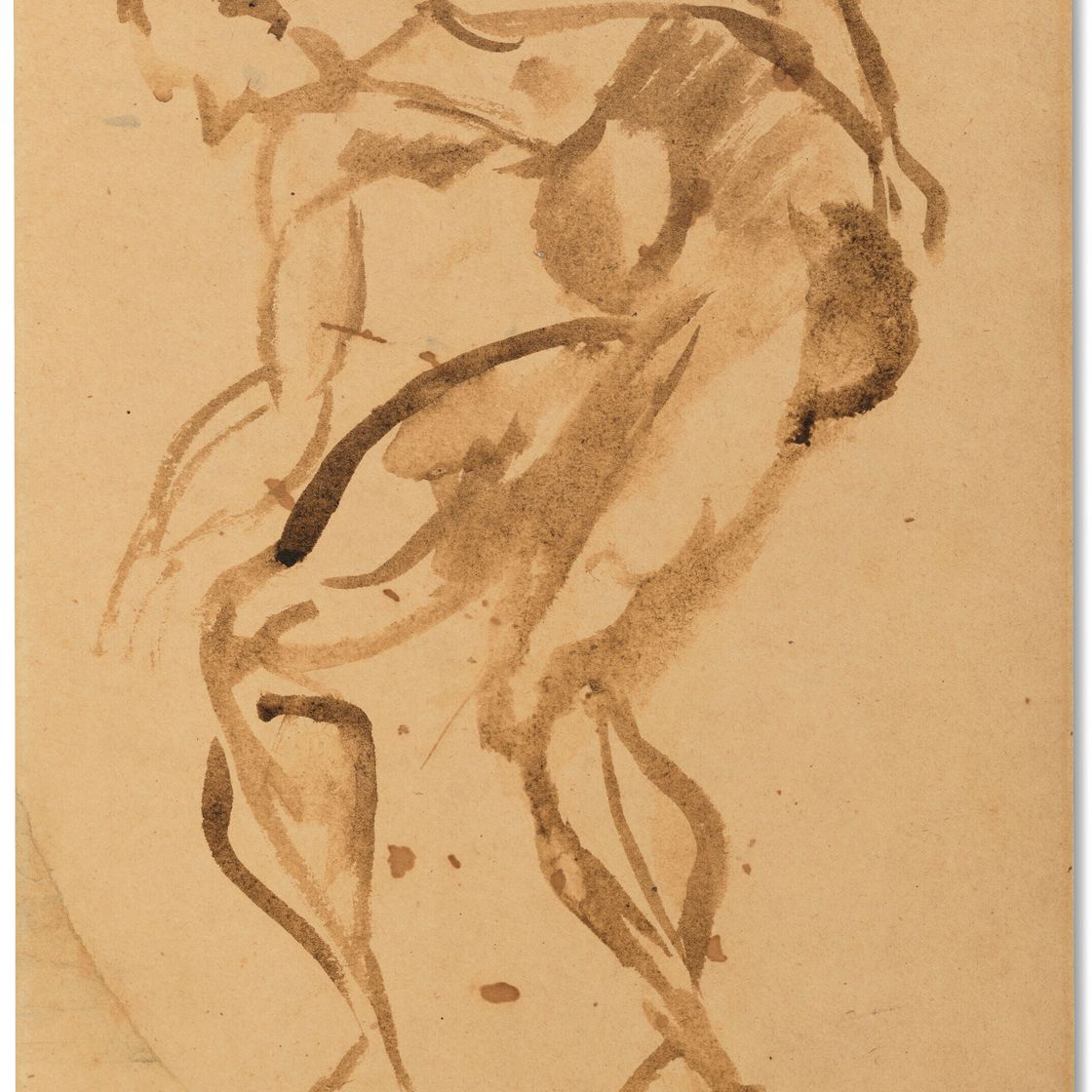 Joan Miró — Без названия (Обнаженная, наклонившаяся вперед в профиль), изображение 2