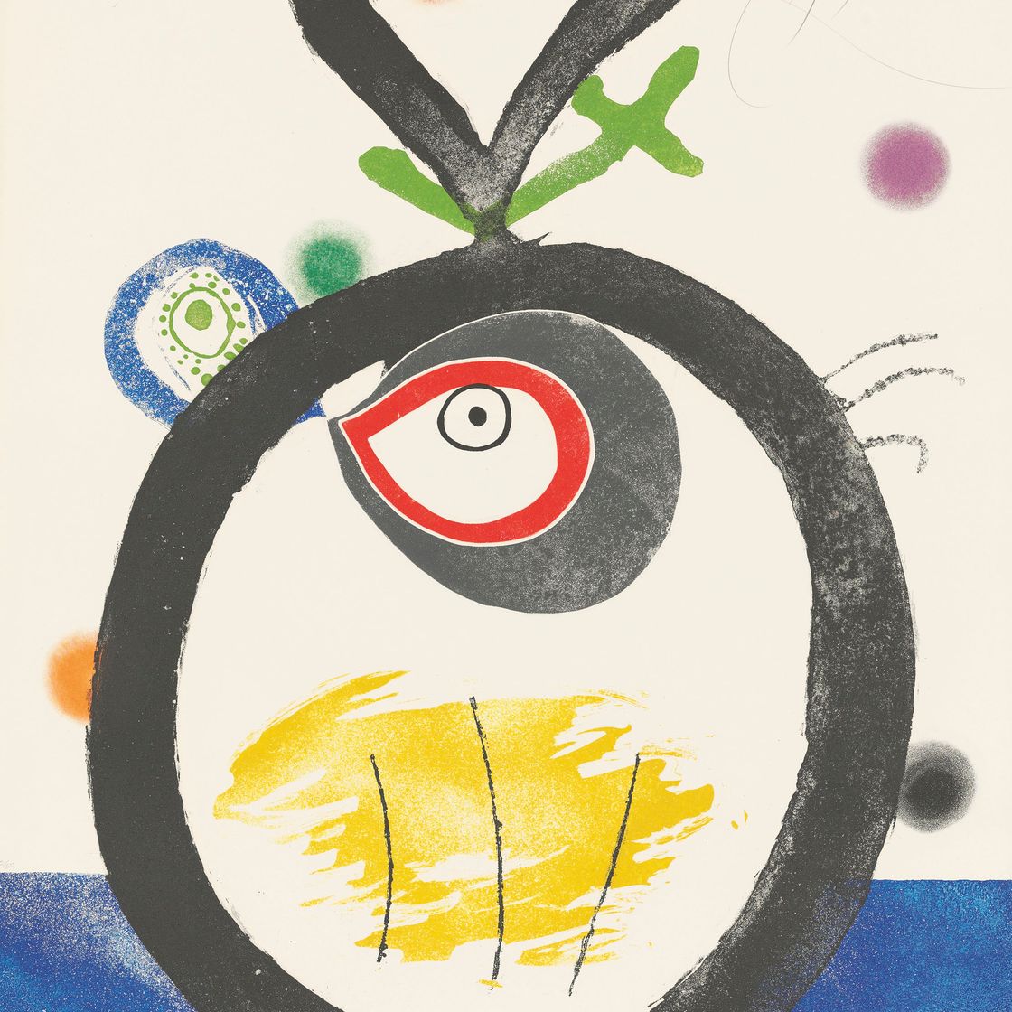 Joan Miró — Ж. В. Фуа, "Четыре цвета луны" (D. 822-826; C. books 213), изображение 1