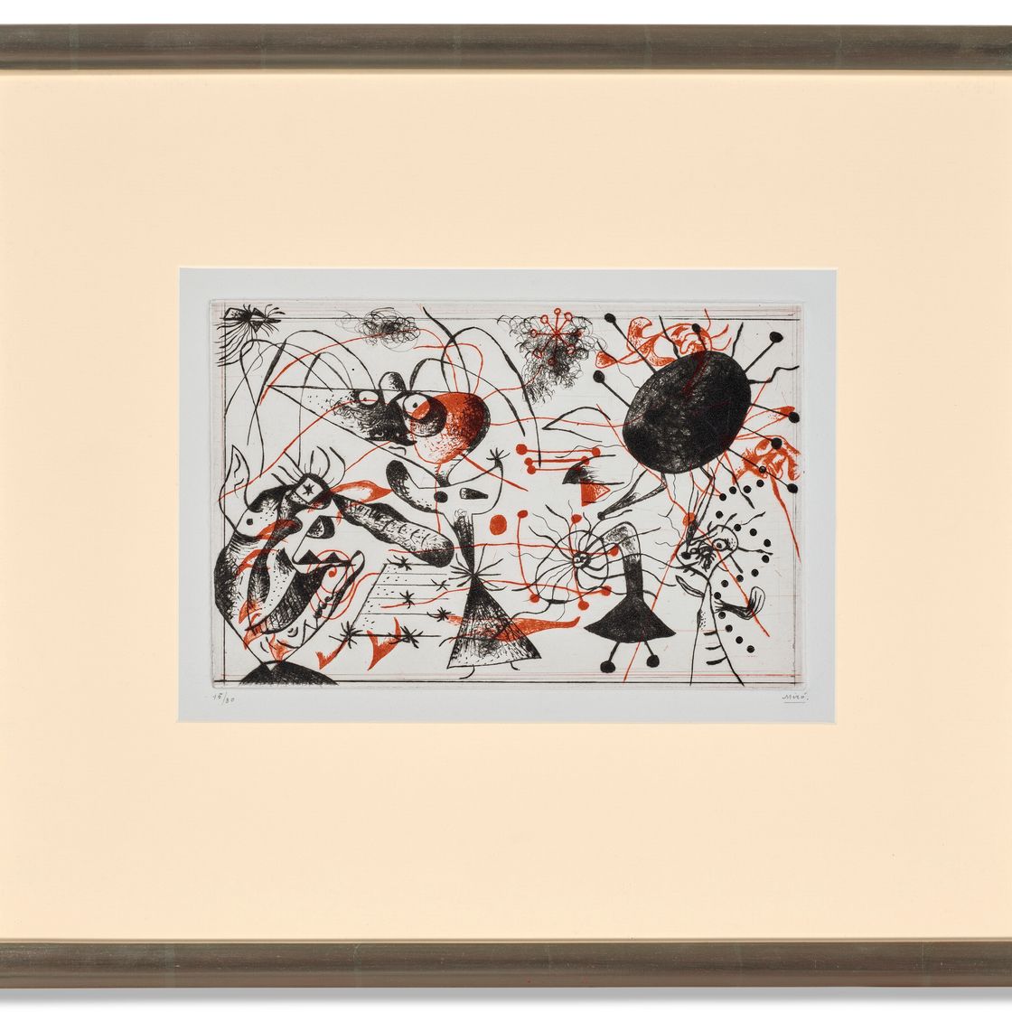 Joan Miró — Одна тарелка от: Série noire et rouge, изображение 2