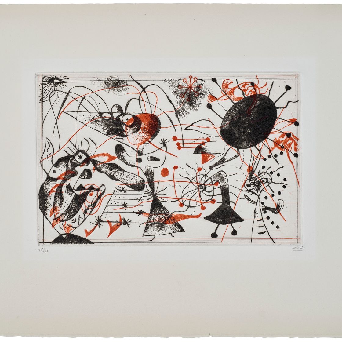 Joan Miró — Одна тарелка от: Série noire et rouge, изображение 3