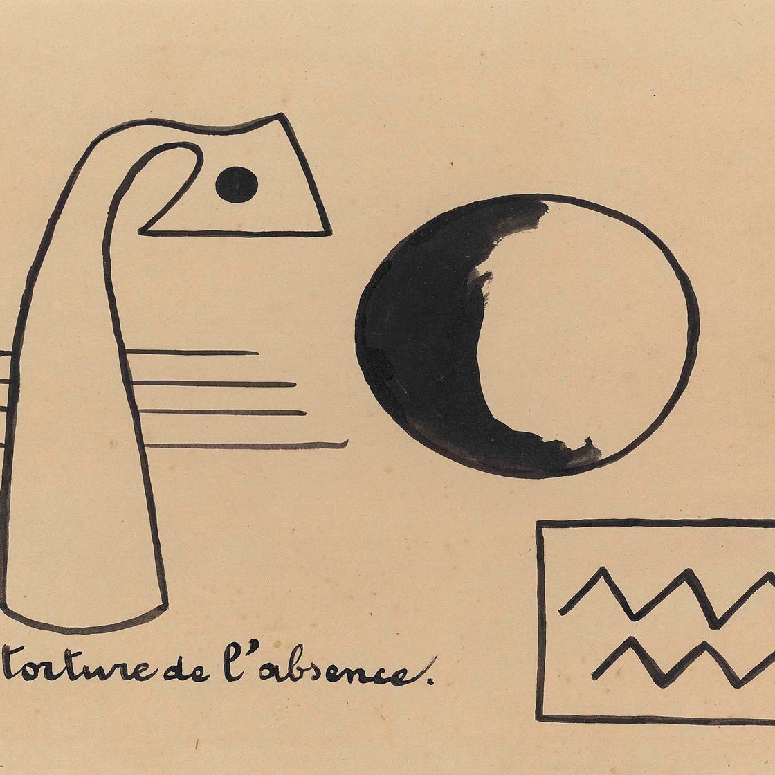 Joan Miró — Пытка отсутствием