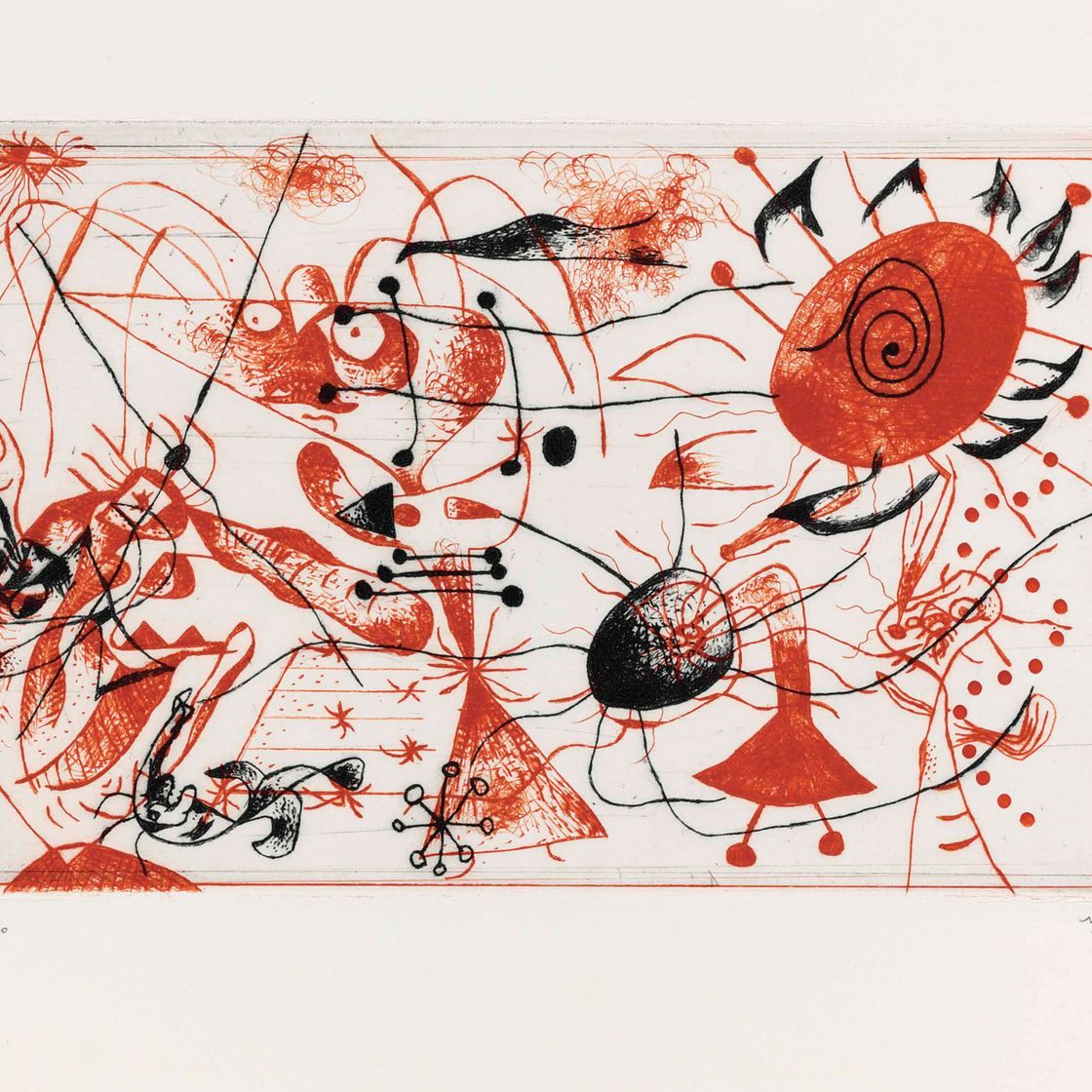 Joan Miró — Черный цвет и румяна : одна тарелка