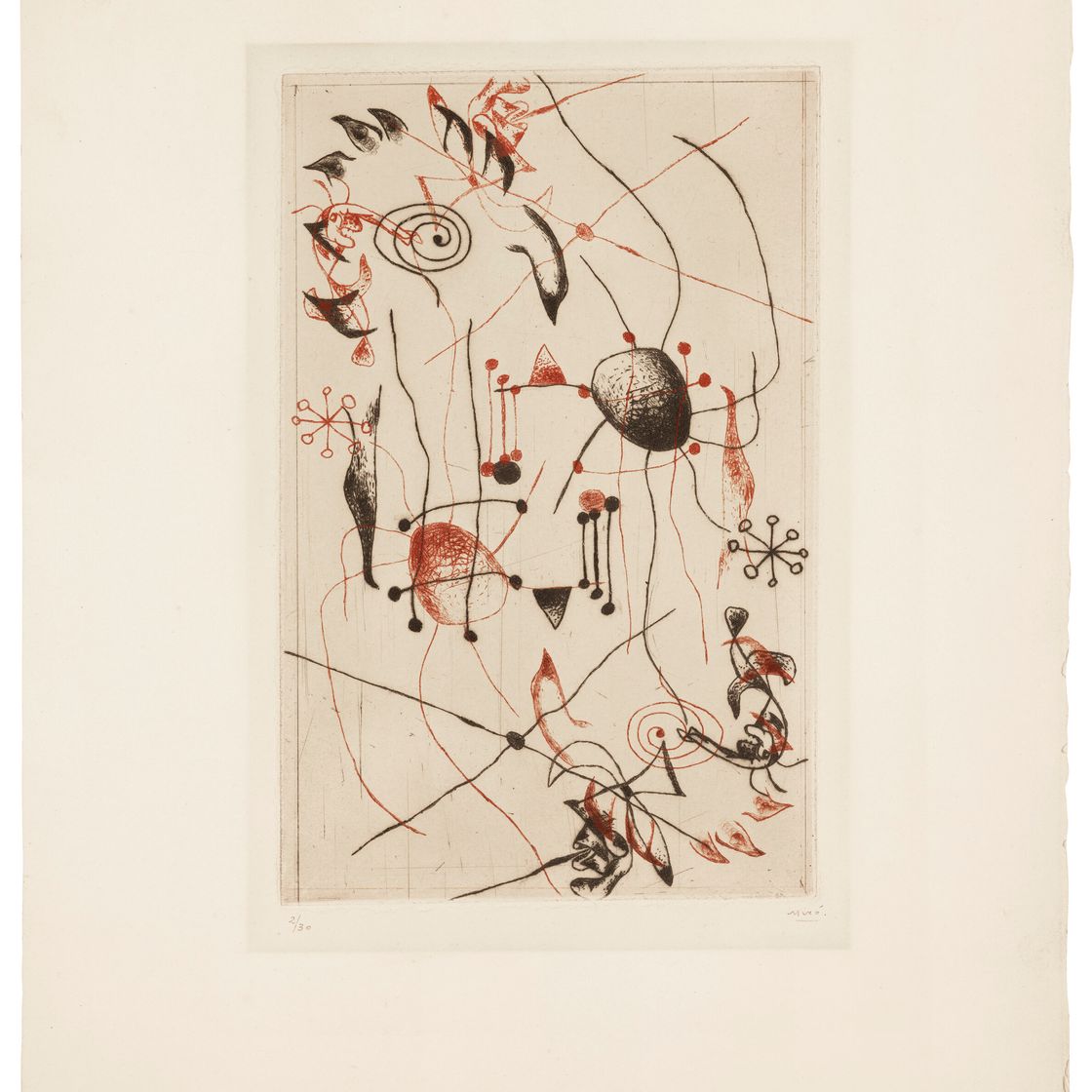 Joan Miró — Черный цвет и румяна: одна тарелка