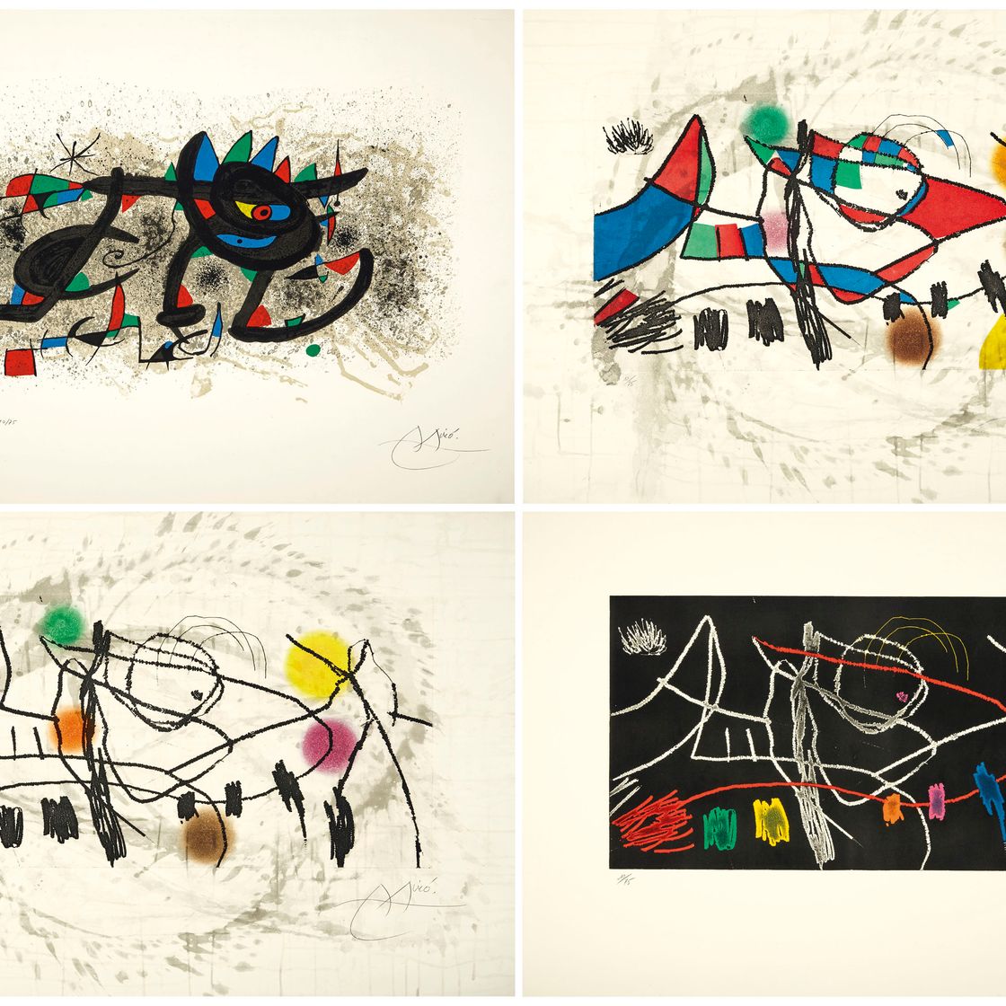 Joan Miró — Гравюры для выставки "Юн", Пьер Матисс, Нью-Йорк, 1973, изображение 1