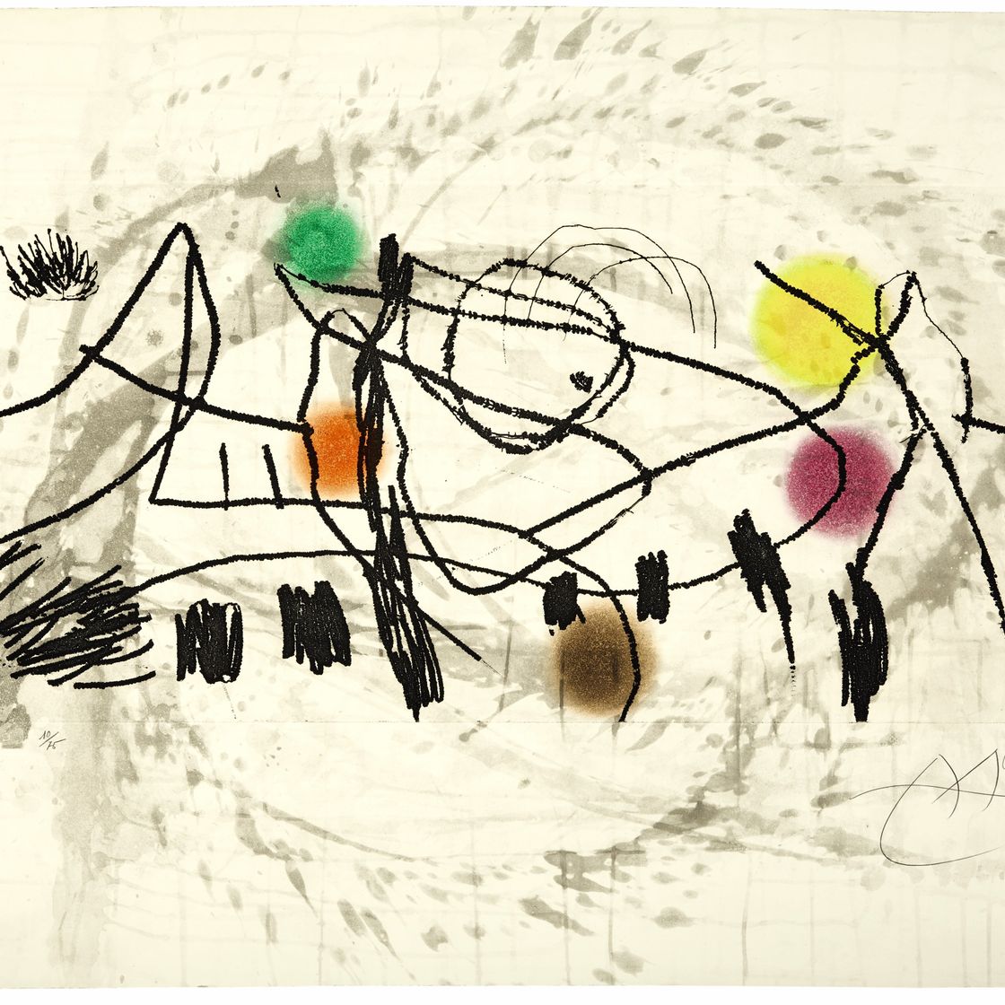Joan Miró — Гравюры для выставки "Юн", Пьер Матисс, Нью-Йорк, 1973, изображение 4