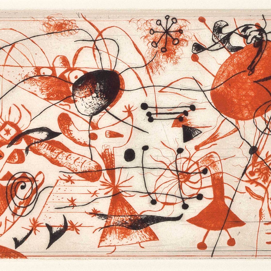Joan Miró — Черный цвет и румяна : одна тарелка