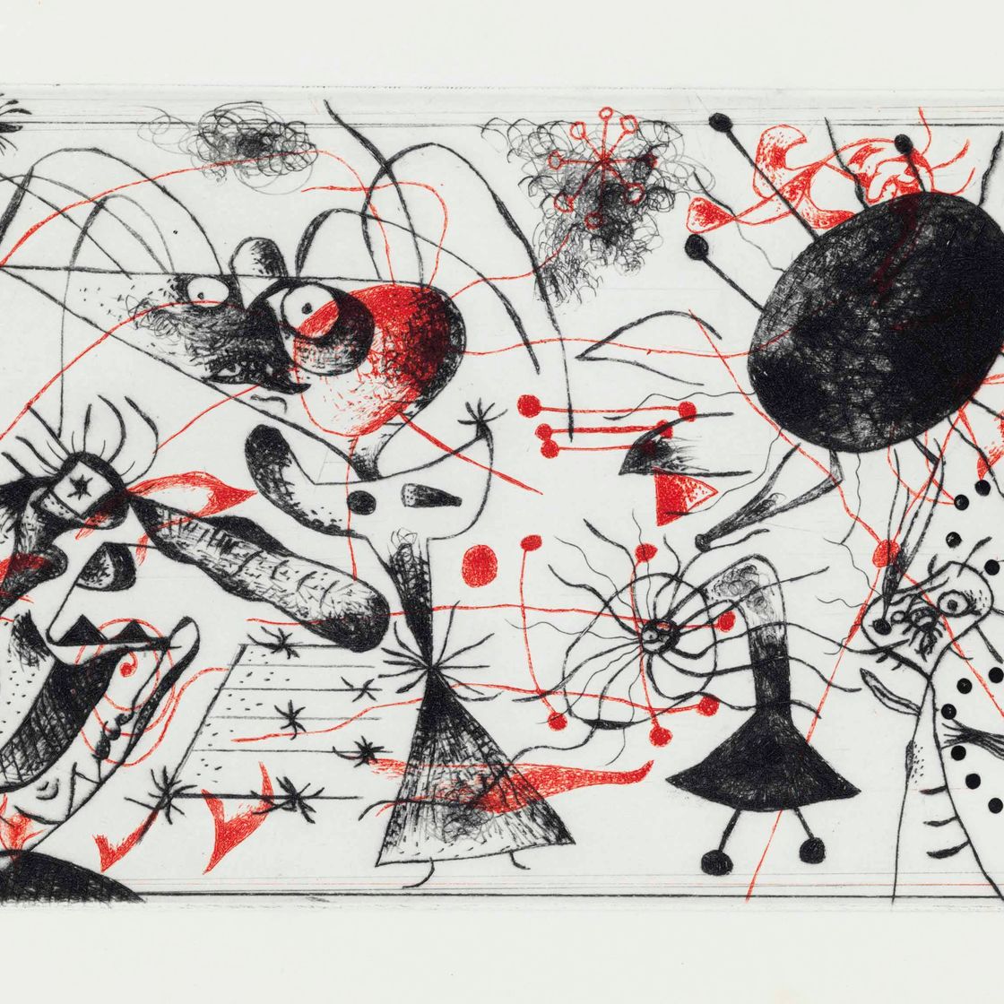 Joan Miró — Черный цвет и румяна : одна тарелка