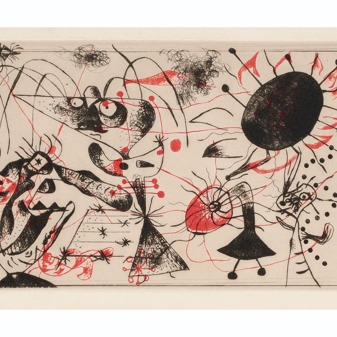 Joan Miró — Черный цвет и румяна : одна тарелка