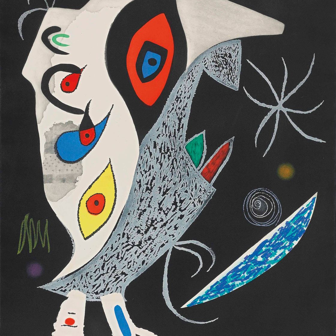Joan Miró — Барбаре в ночном танце (D. 929)