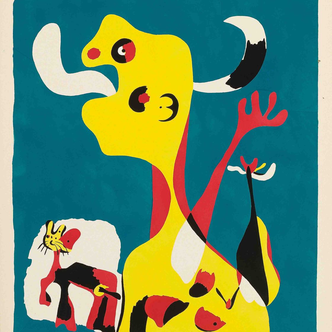 Joan Miró — Женщина и мужчина, рожденный в лунном свете (Дюпен, 18 лет)