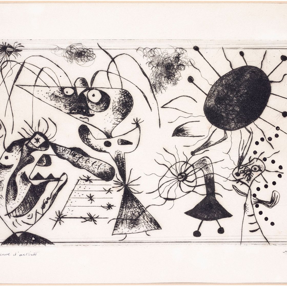 Joan Miró — Série noire & rouge: Одна тарелка