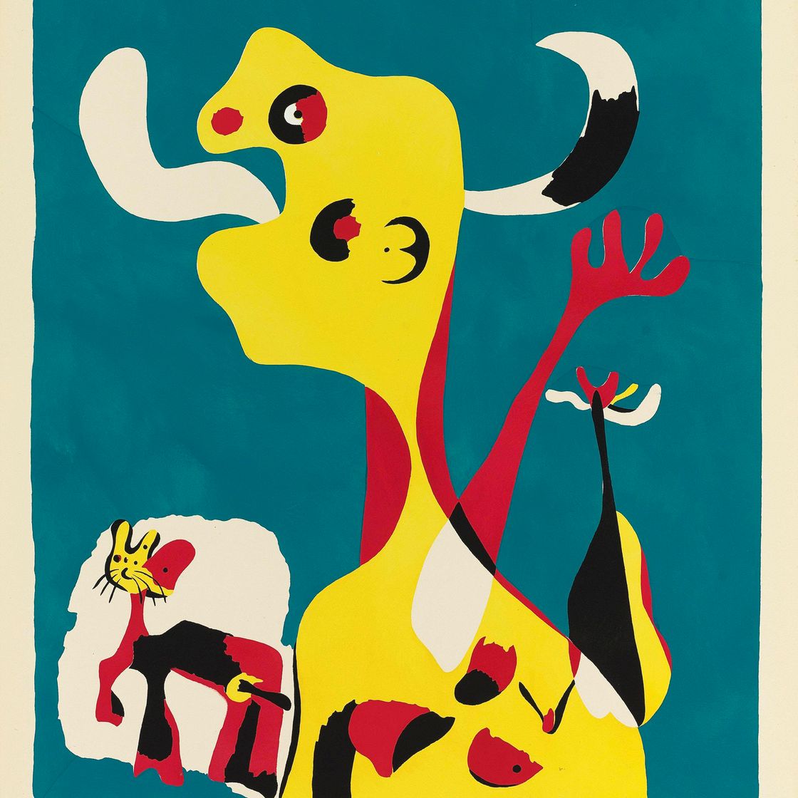 Joan Miró — Женщина и мужчина, рожденный в лунном свете (Дюпен, 18 лет)