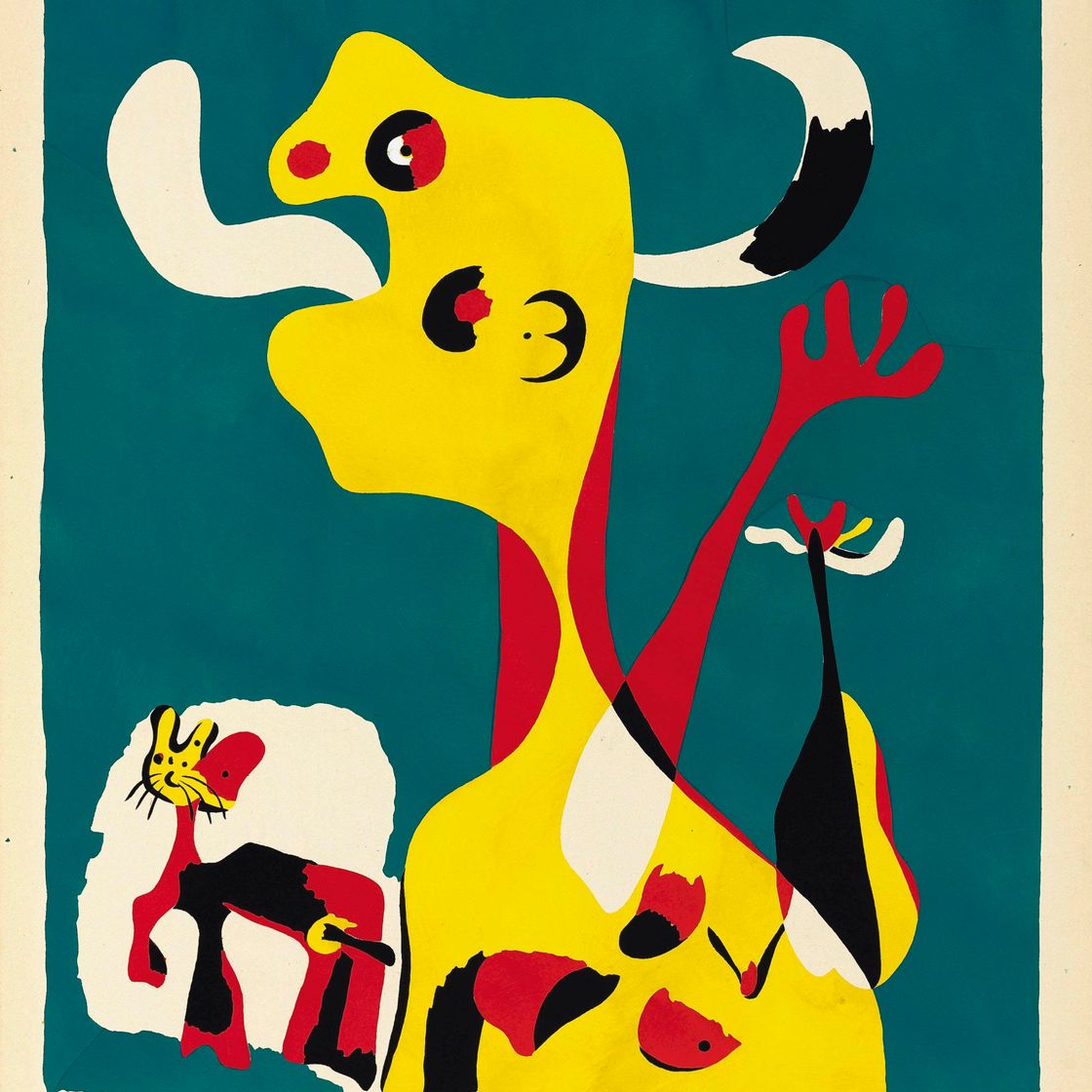 Joan Miró — Женщина и мужчина, рожденный в лунном свете (Дюпен, 18 лет)