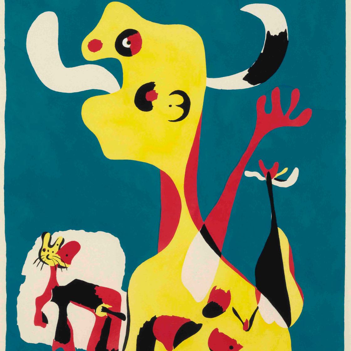 Joan Miró — Женщина и мужчина, рожденный в лунном свете (Дюпен, 18 лет)