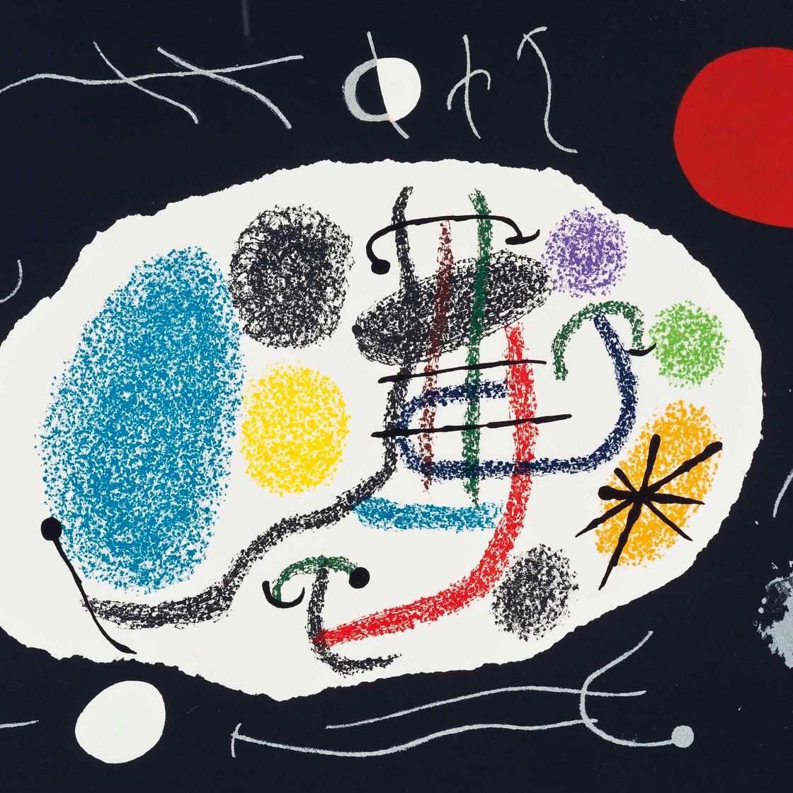 Joan Miró — Жоан Миро, "Лазарь с золотыми перьями", Луи Бродер, Париж, 1971, изображение 1