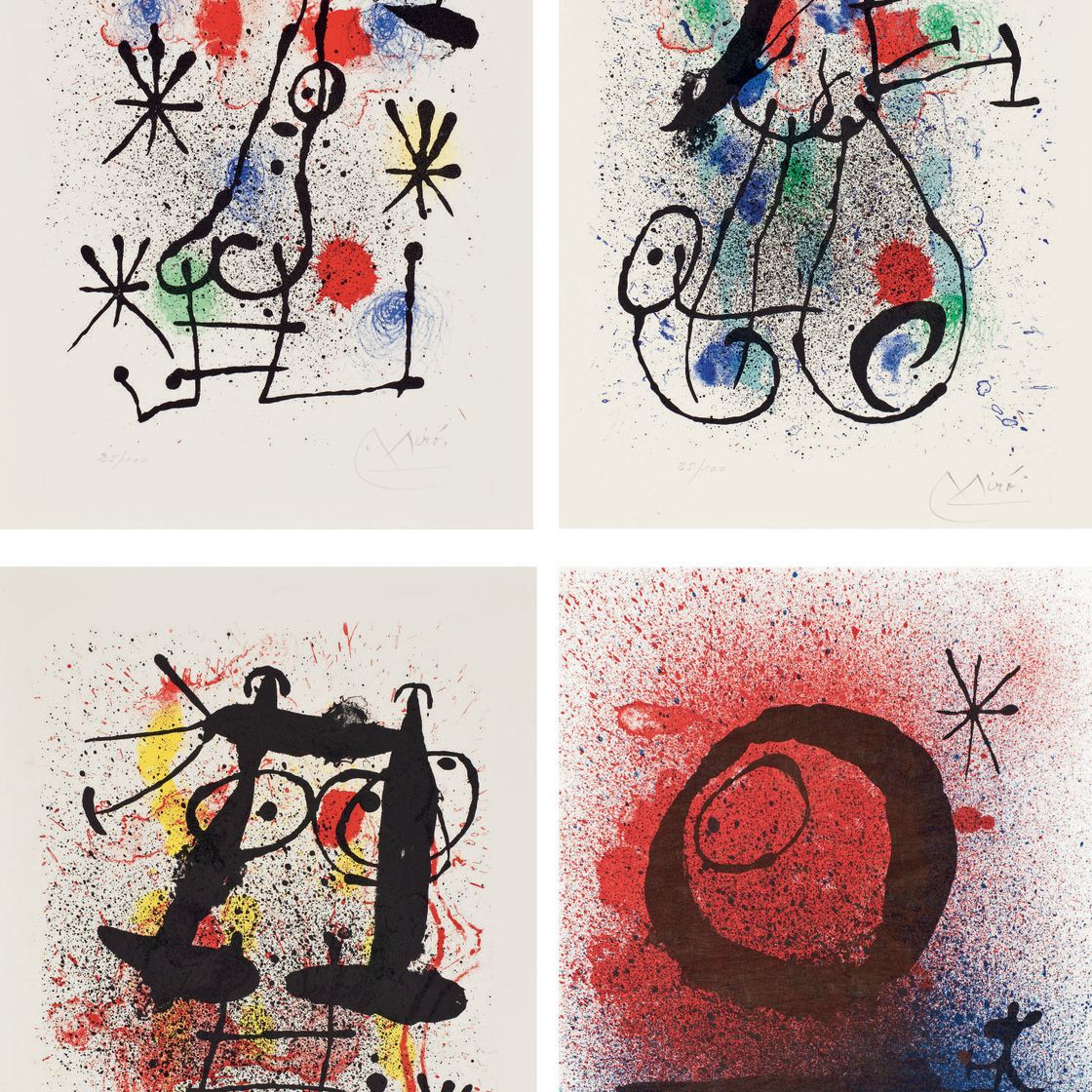 Joan Miró — Хай-ку, Мэг, Париж, 1967 (Мурло 550-566; С. 118 книг)