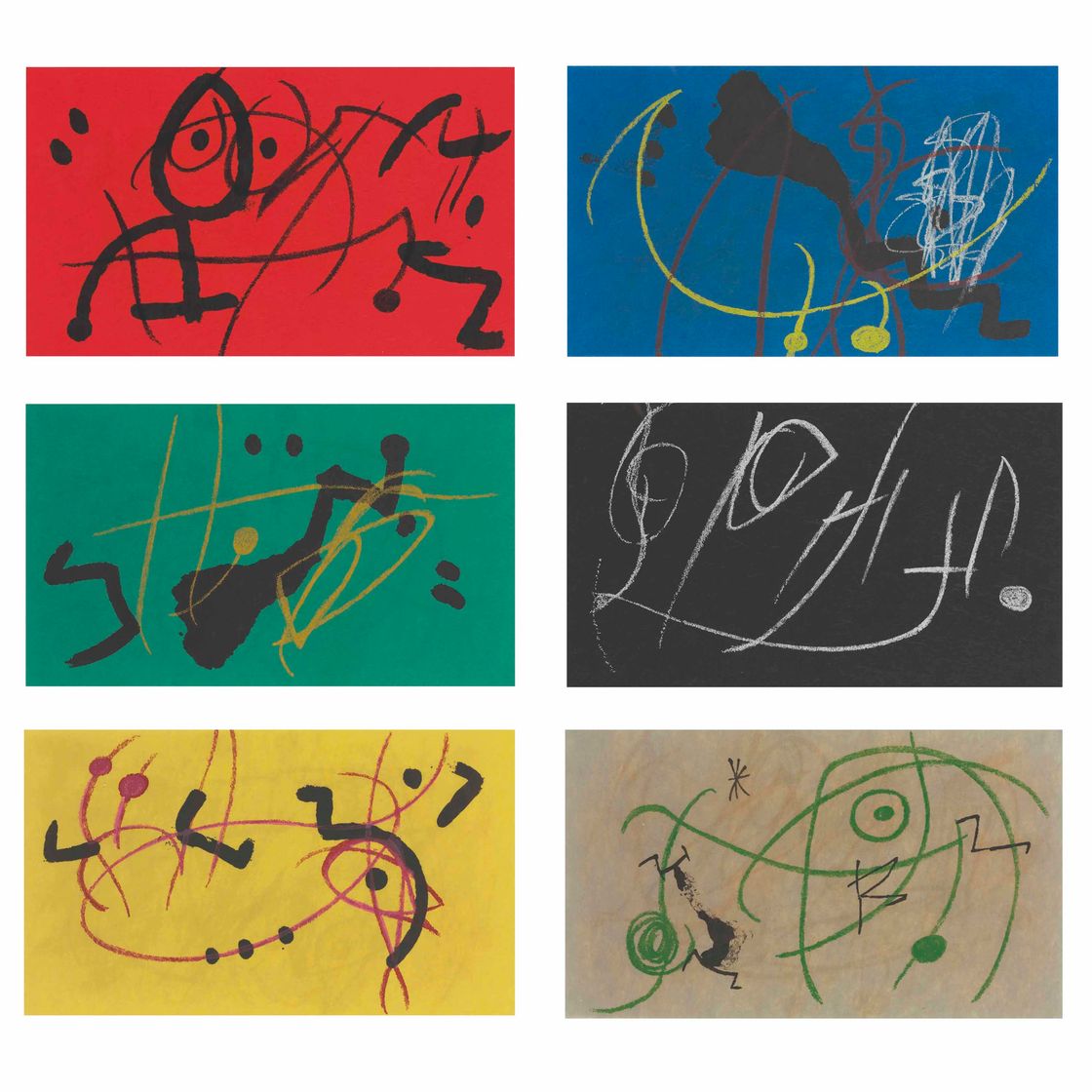 Joan Miró — Сюита для Ман Рэя : шесть тарелок
