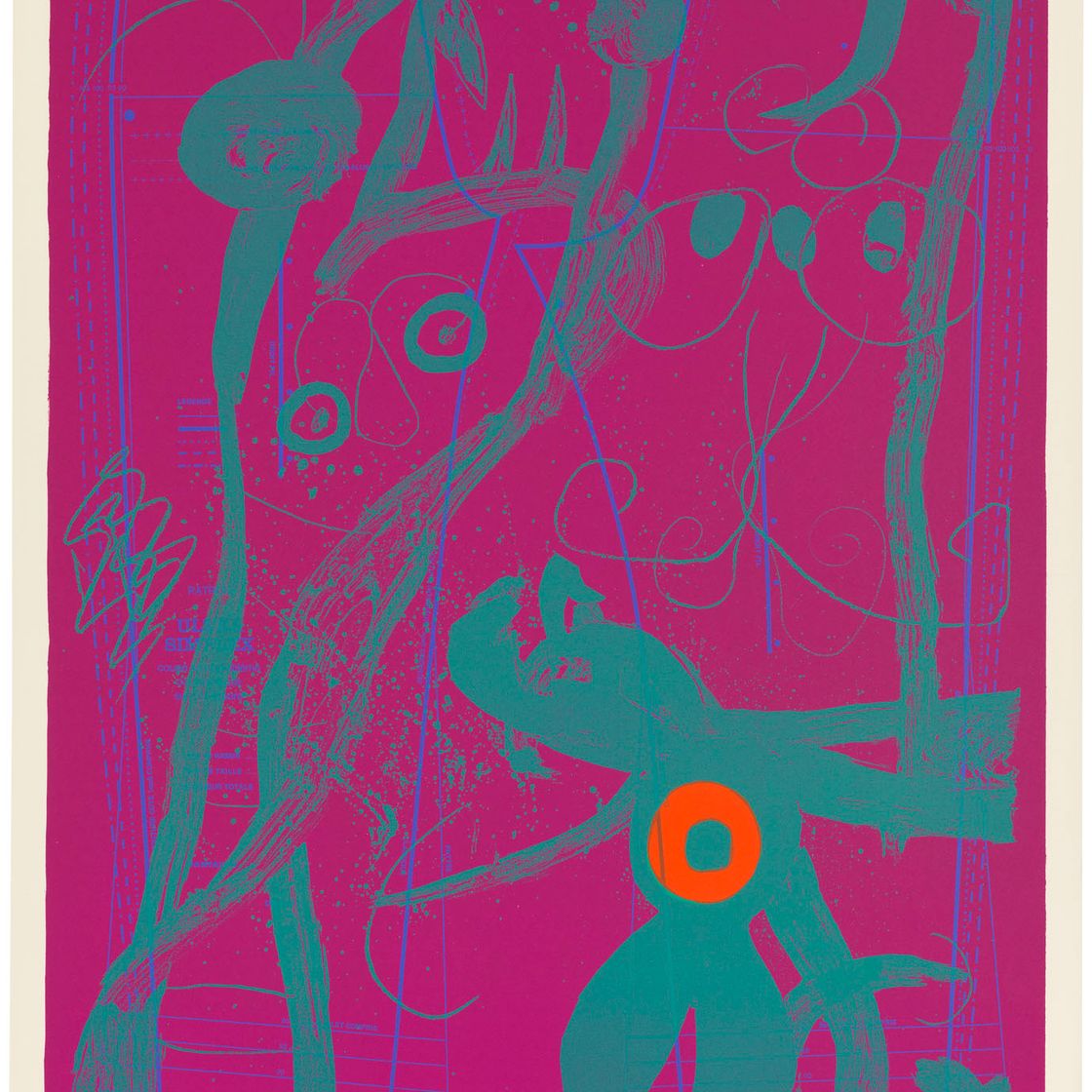Joan Miró — Украшение от кутюрье (баклажан)