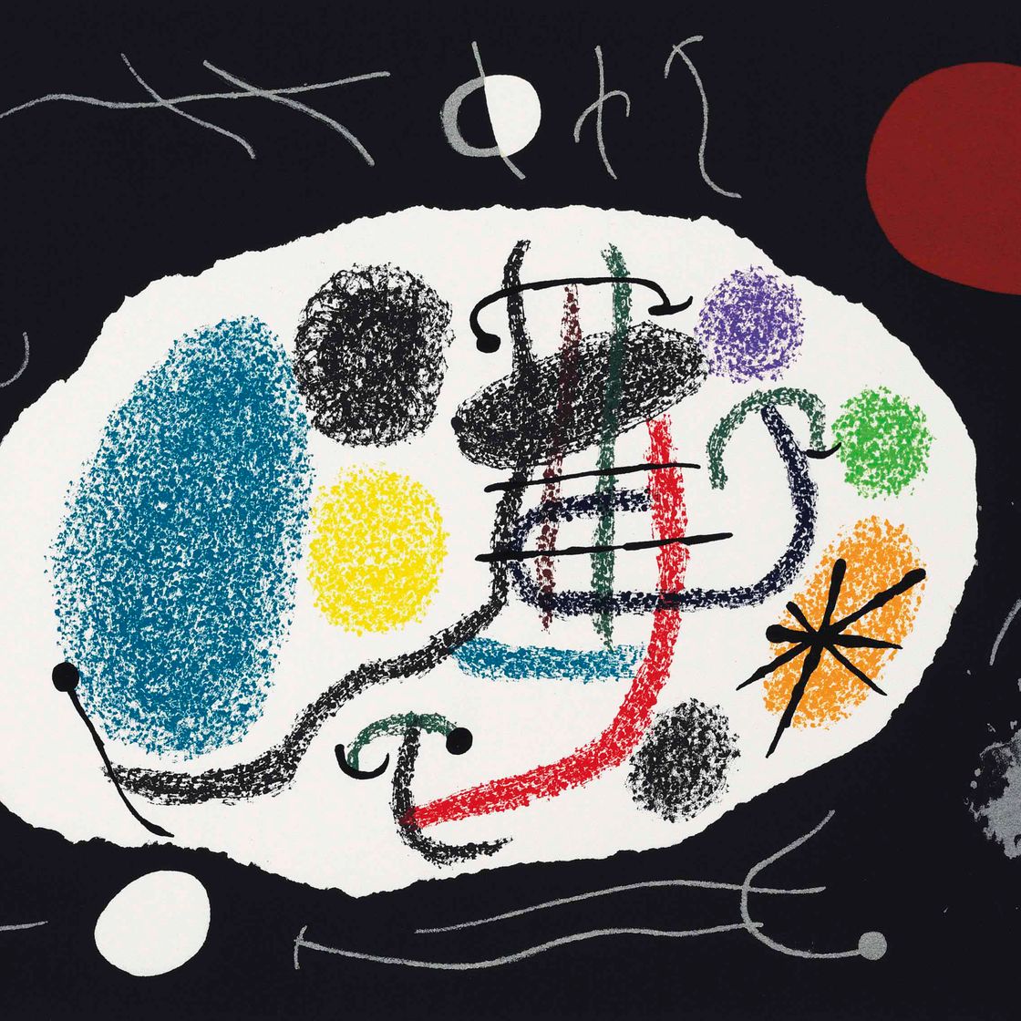 Joan Miró — "Лазарь с золотыми перьями", Париж, Луи Бродер, 1971
