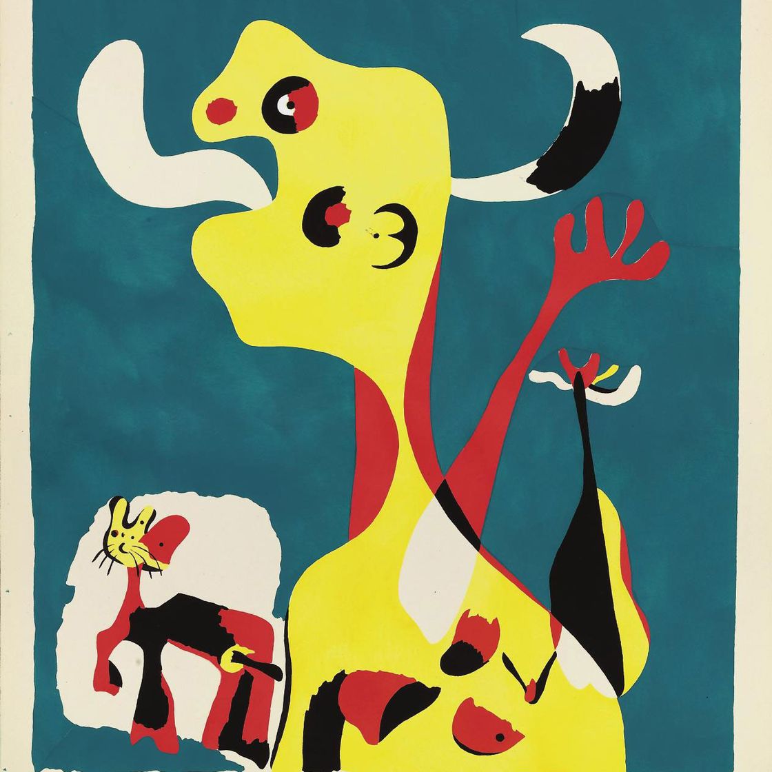 Joan Miró — Женщина и мужчина, рожденный в лунном свете (Дюпен, 18 лет)