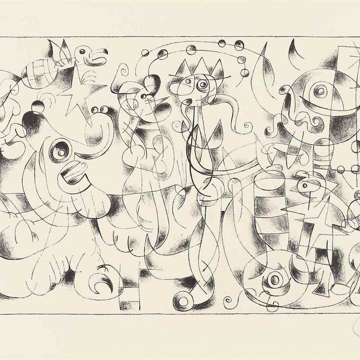 Joan Miró — Один люкс от: Suites pour Ubu Roi (см. C. books 108)