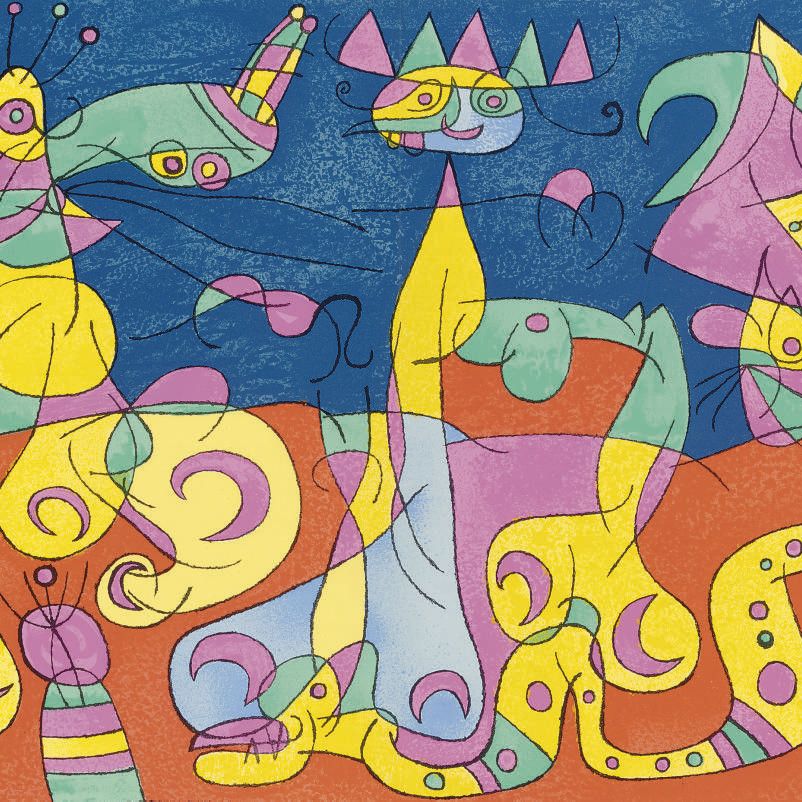 Joan Miró — Альфред Жарри, Королевский университет, Tériade, Париж, 1966 (M. 460-98; C. books 107)