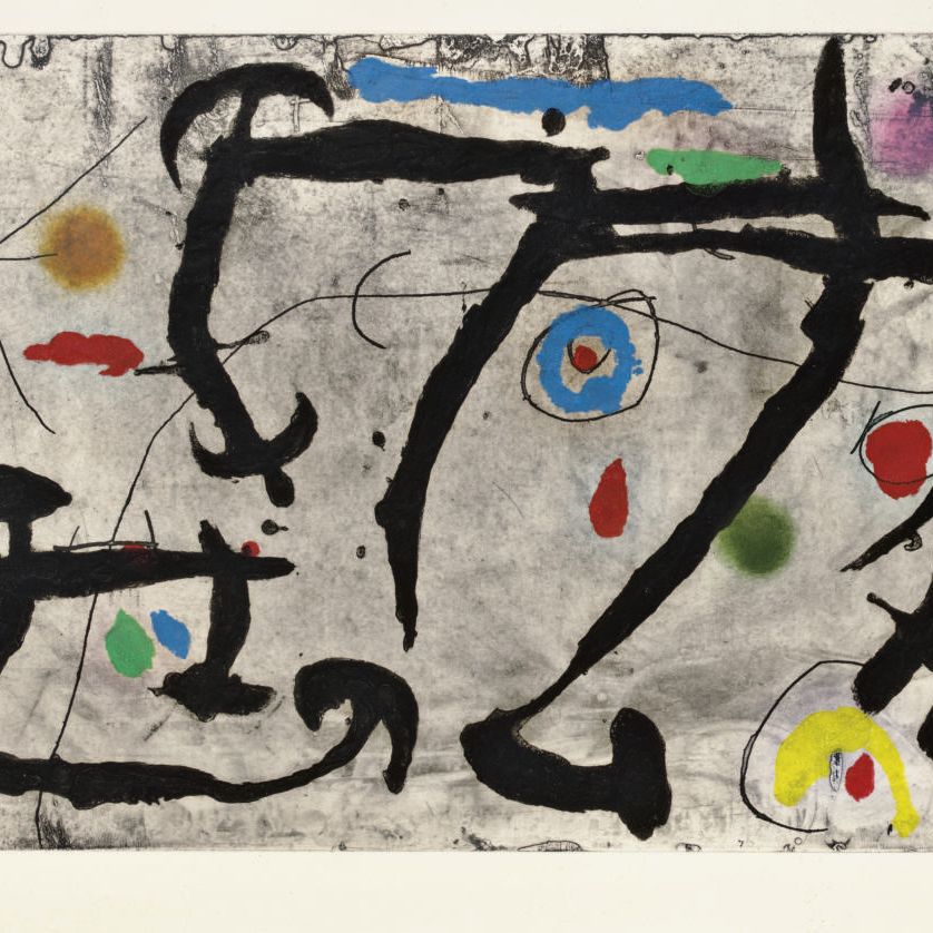 Joan Miró — Трасса на берегу реки III (номер 442)