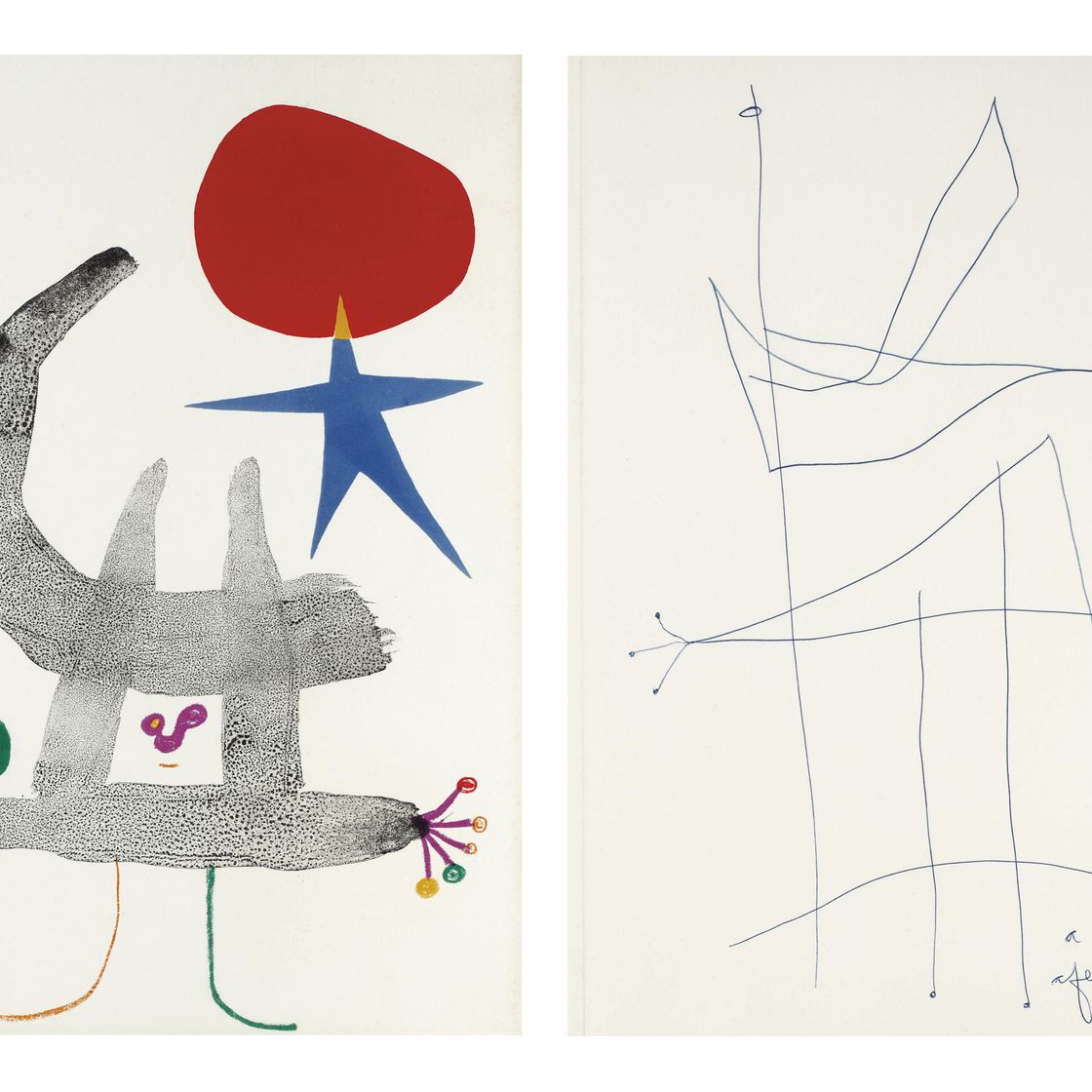 Joan Miró — Тристан Тцара, "Парлер Сеул", главный редактор, Париж, 1951 (Т. 102-75; кн. 17), изображение 1