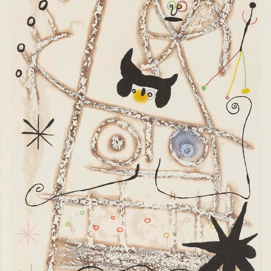 Joan Miró — Лесные жители (бистр)