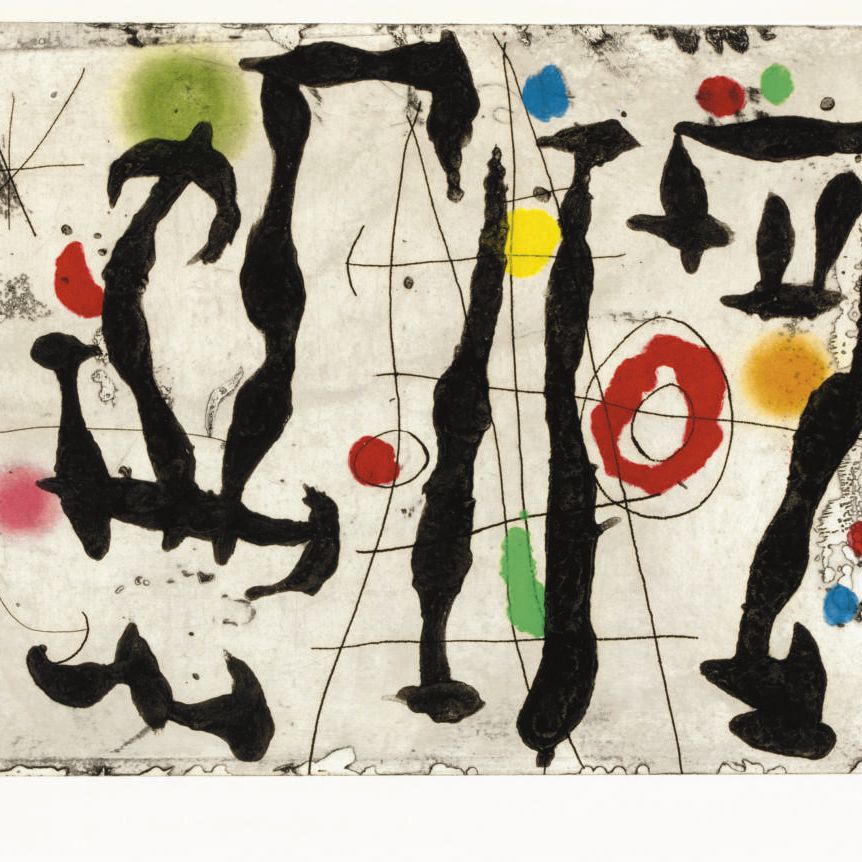 Joan Miró — Трасса на берегу реки IV (номер 443)