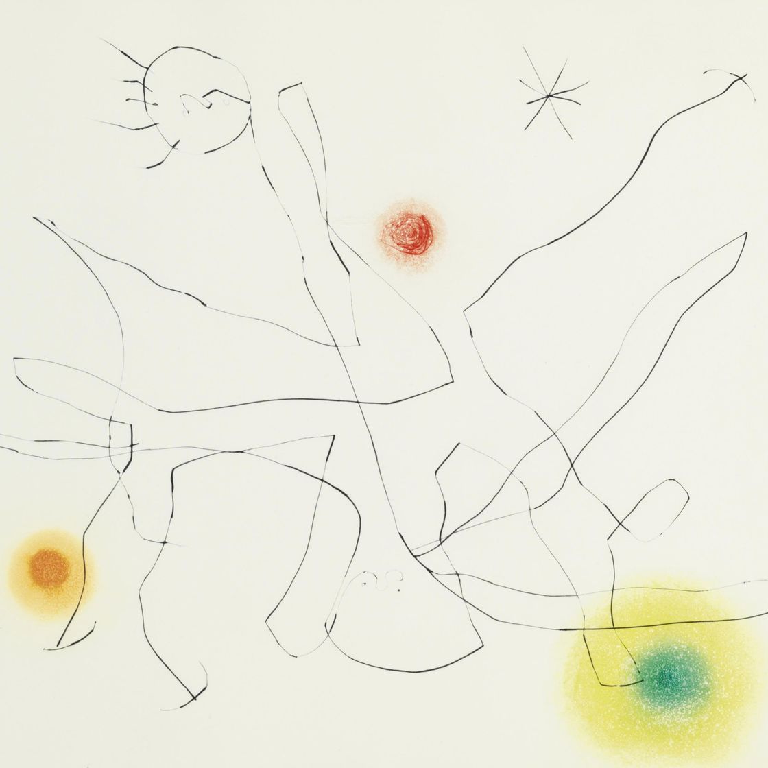 Joan Miró — Рене Шар, "Поток любви", главный редактор, Париж, 1964 (стр. 370-386; С. 88), изображение 3