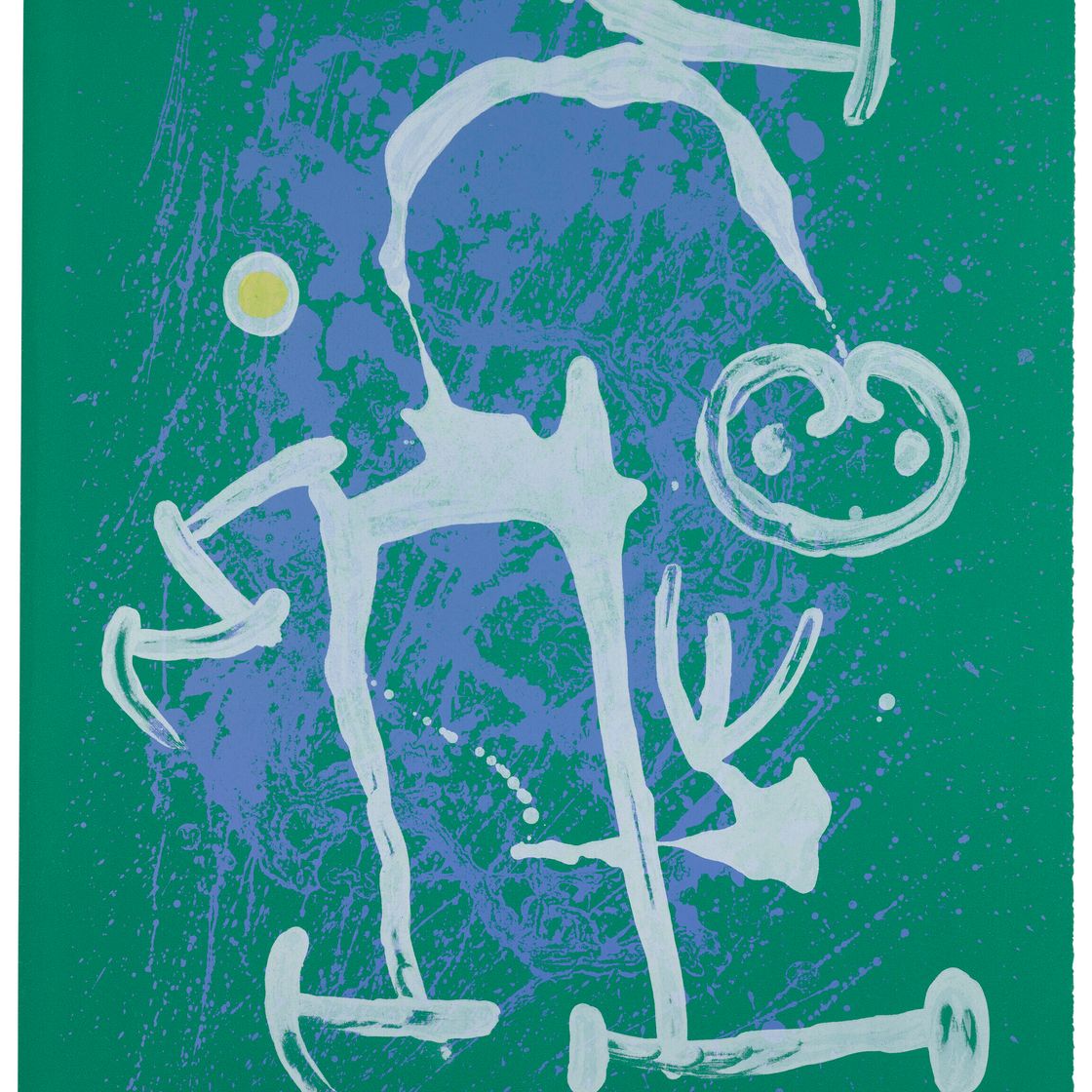 Joan Miró — Л'Леттре - Зеленый и фиолетовый
